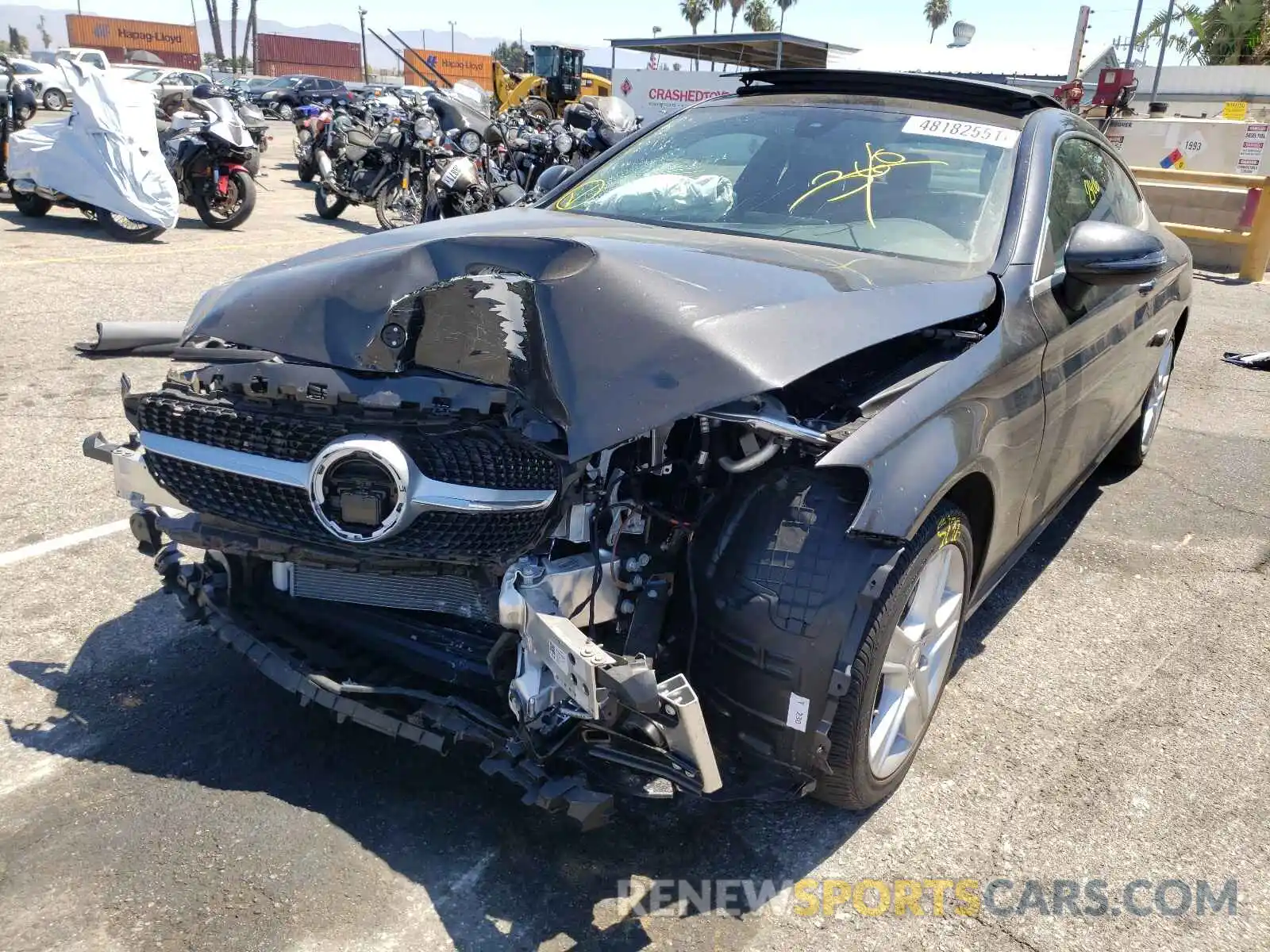 2 Photograph of a damaged car W1KWJ8DB7MG066274 MERCEDES-BENZ C-CLASS 2021