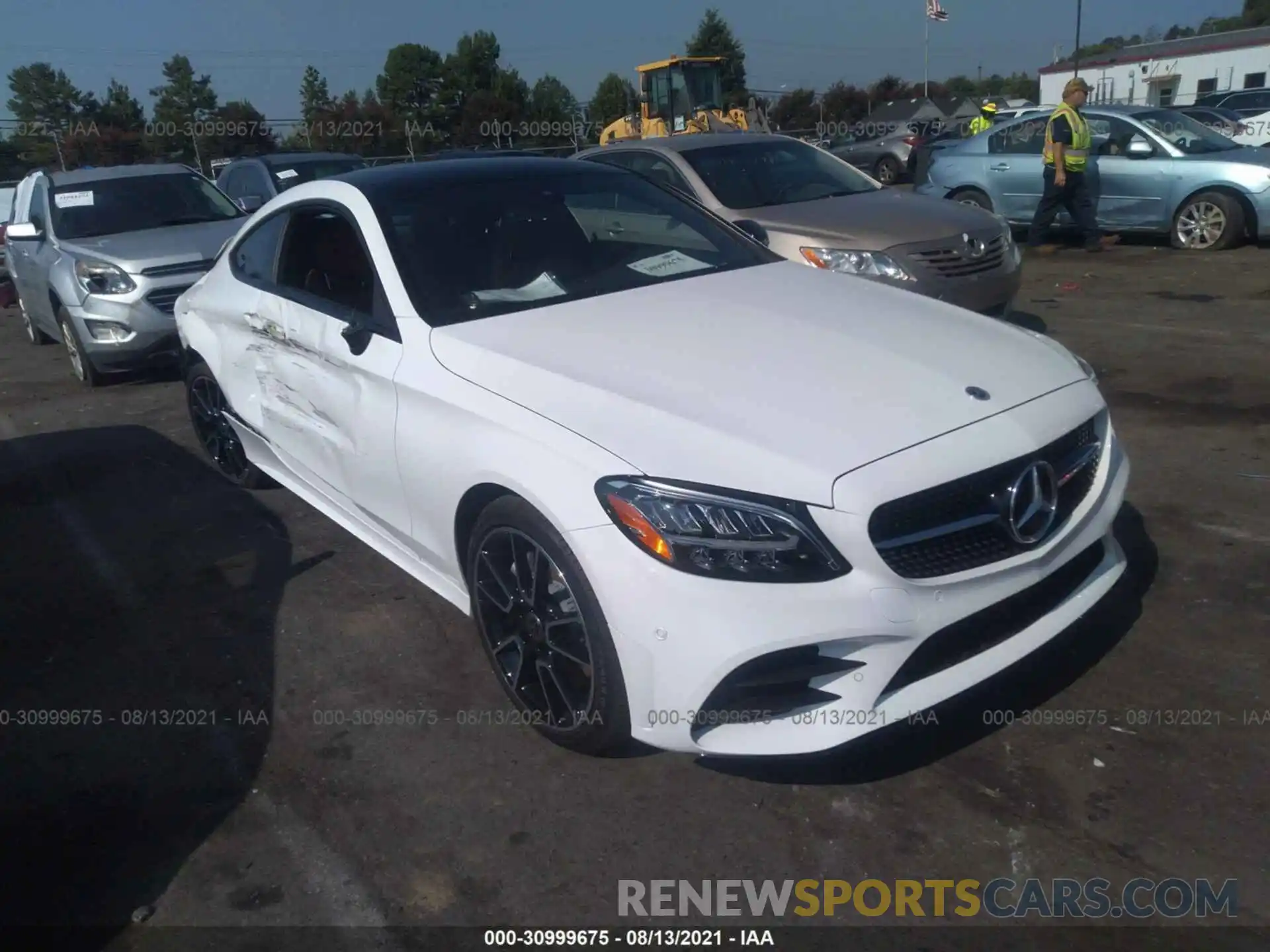 1 Photograph of a damaged car W1KWJ8DB8MG096061 MERCEDES-BENZ C-CLASS 2021