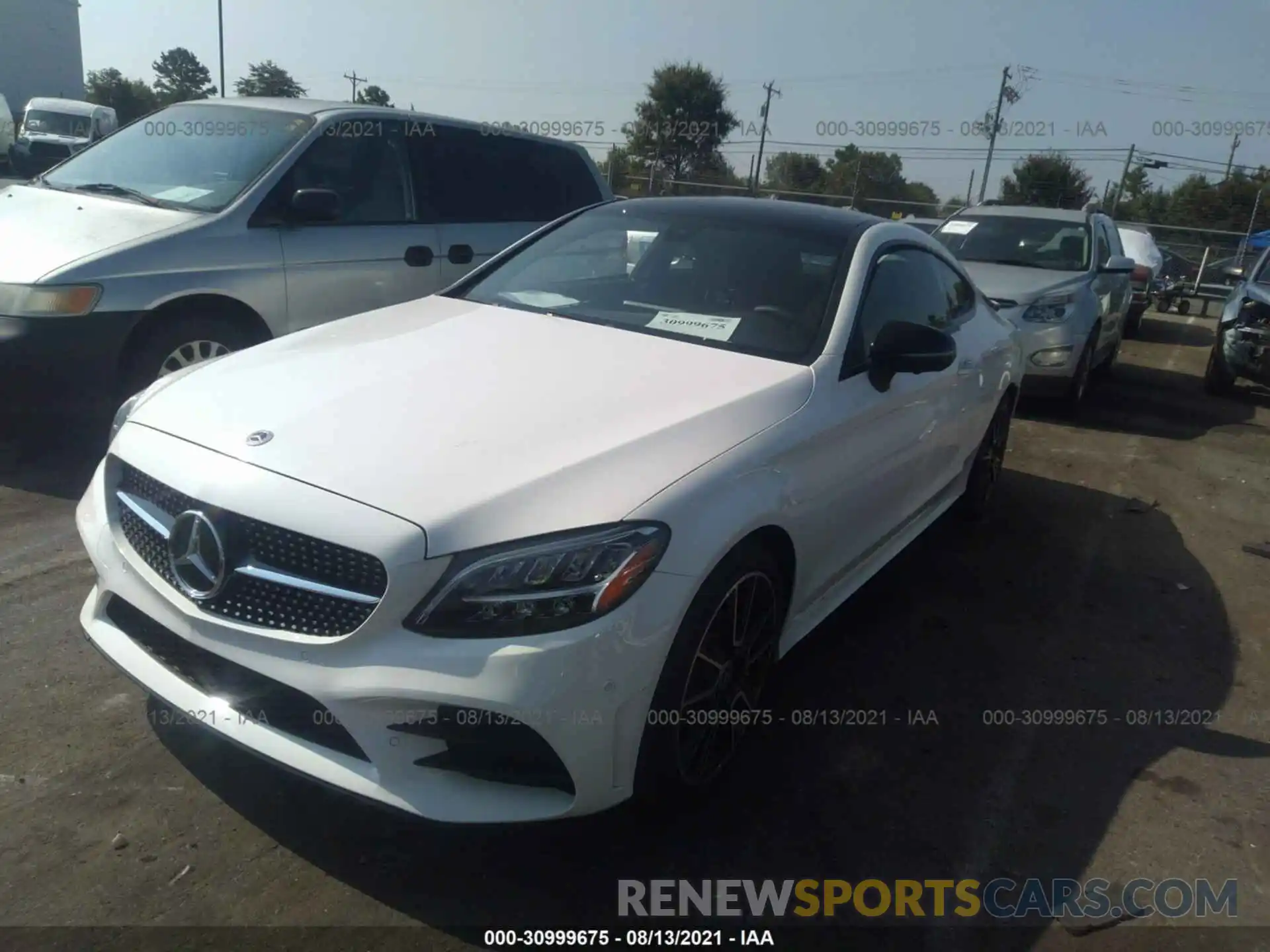 2 Photograph of a damaged car W1KWJ8DB8MG096061 MERCEDES-BENZ C-CLASS 2021