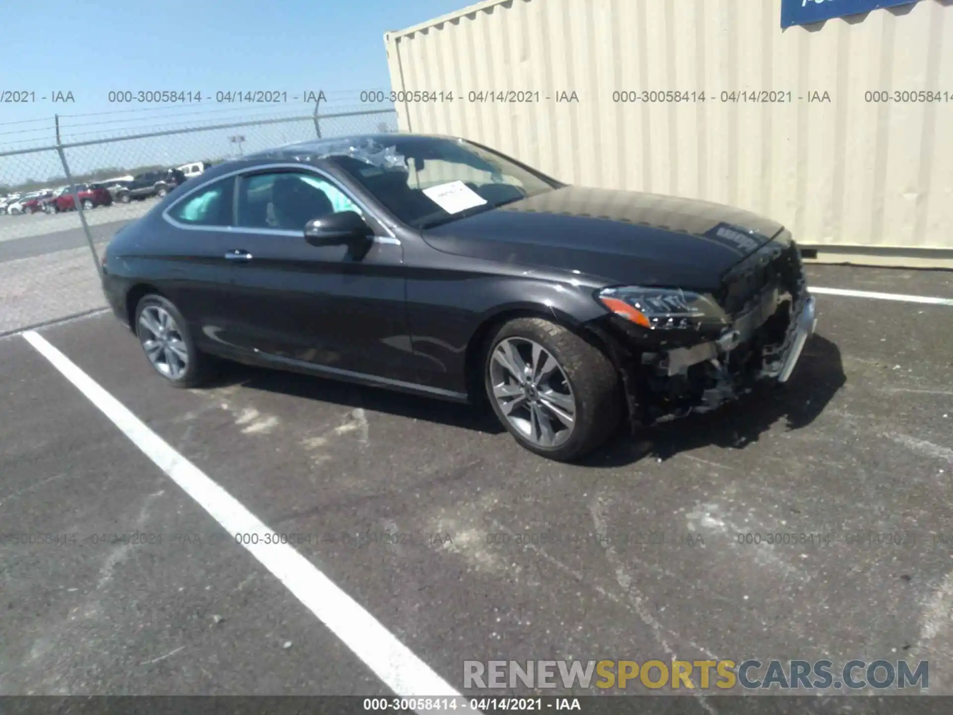 1 Photograph of a damaged car W1KWJ8EB1MG050067 MERCEDES-BENZ C-CLASS 2021