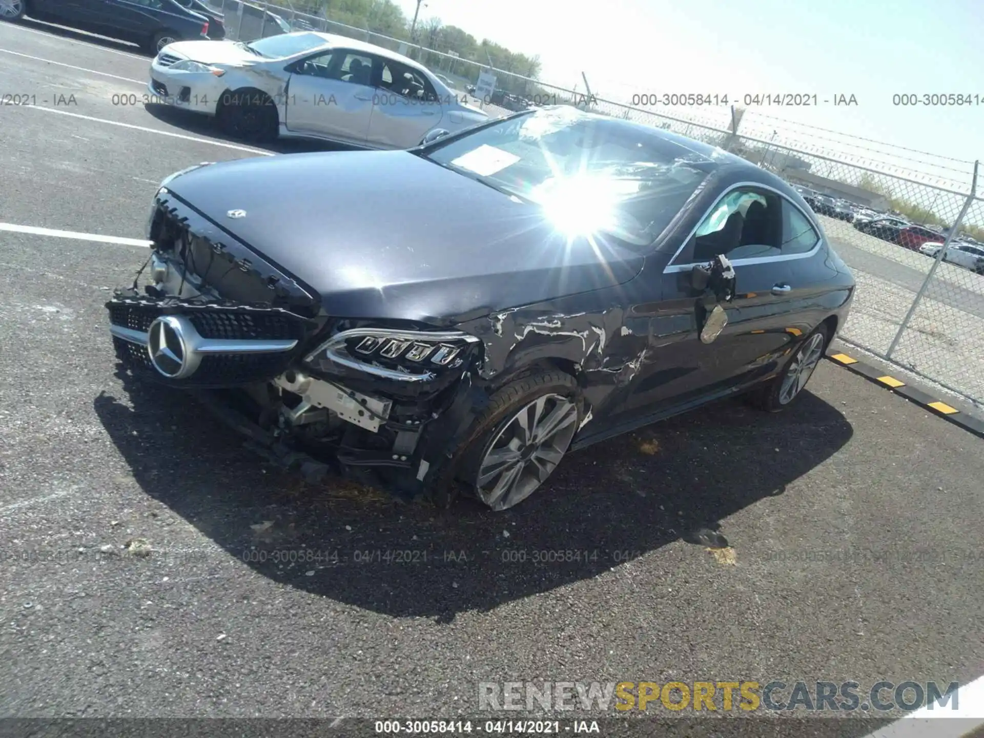 2 Photograph of a damaged car W1KWJ8EB1MG050067 MERCEDES-BENZ C-CLASS 2021