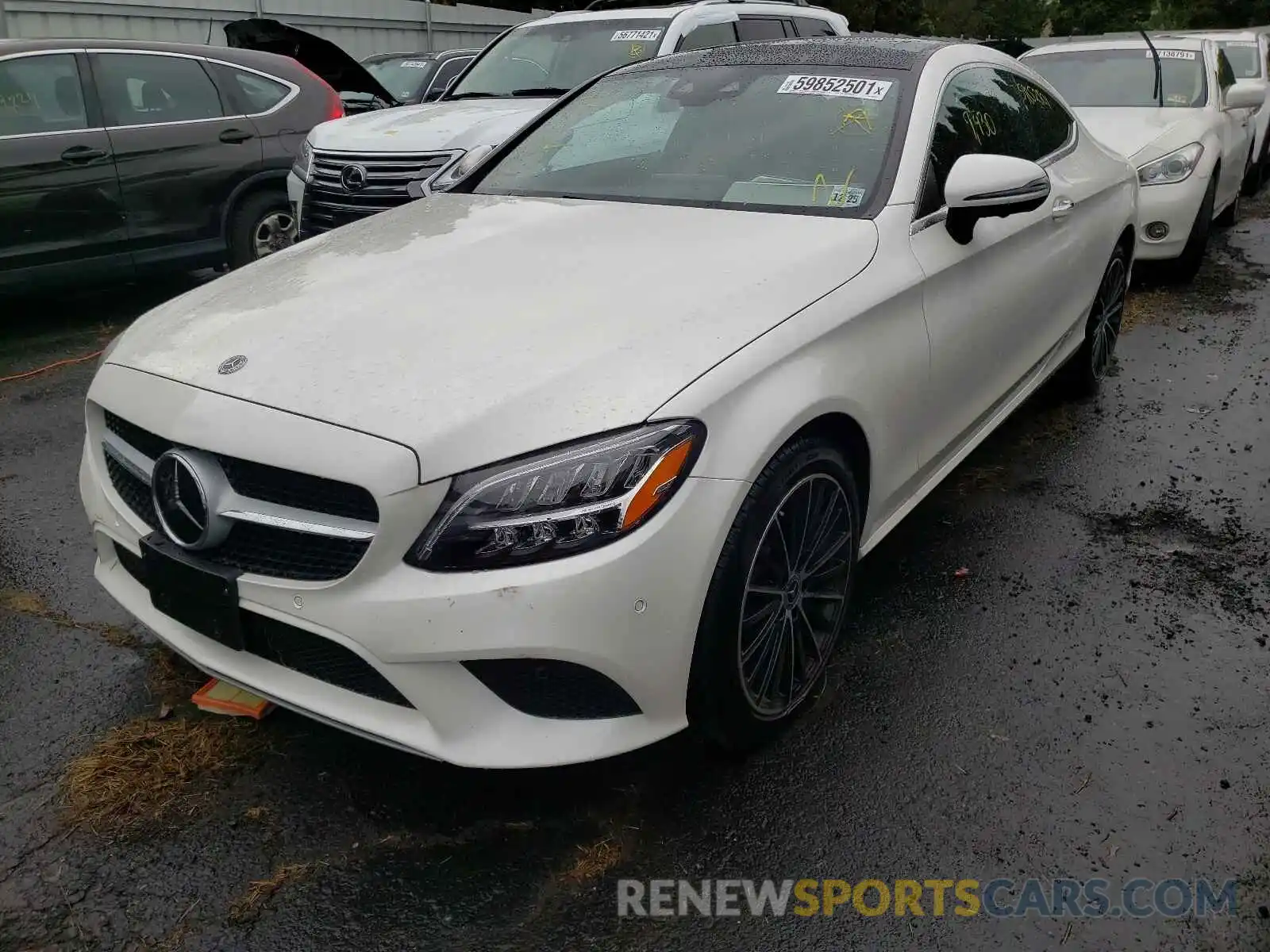 2 Photograph of a damaged car W1KWJ8EB2MG059263 MERCEDES-BENZ C-CLASS 2021