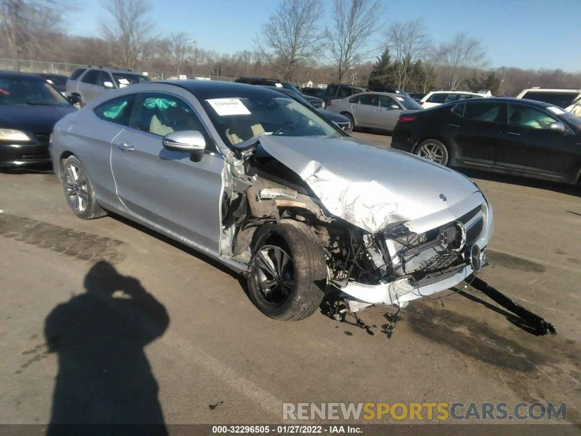 1 Photograph of a damaged car W1KWJ8EB3MG058445 MERCEDES-BENZ C-CLASS 2021