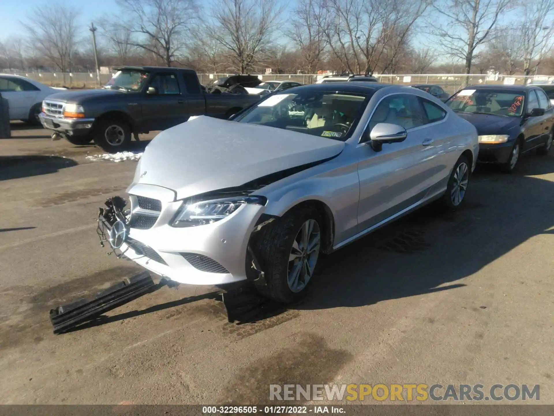 2 Photograph of a damaged car W1KWJ8EB3MG058445 MERCEDES-BENZ C-CLASS 2021