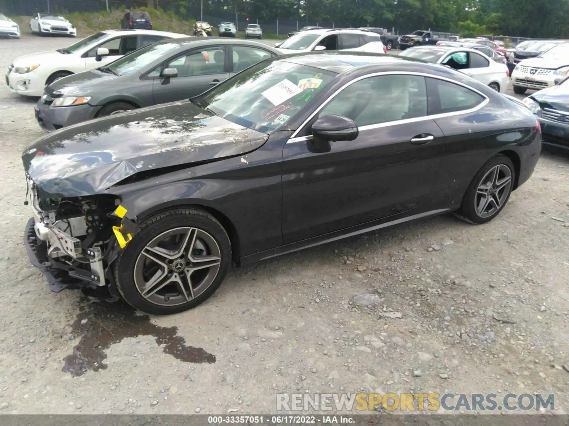 2 Photograph of a damaged car W1KWJ8EB4MG067400 MERCEDES-BENZ C-CLASS 2021