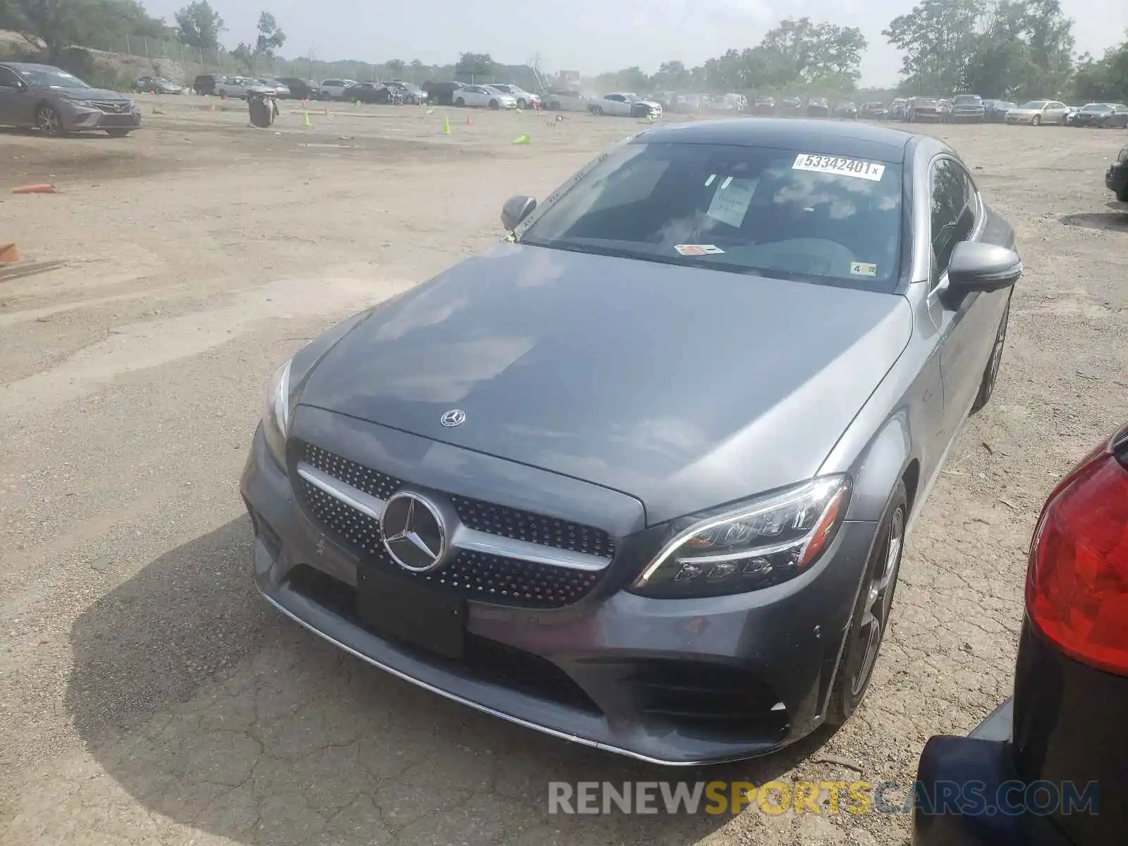 2 Photograph of a damaged car W1KWJ8EB8MG095507 MERCEDES-BENZ C-CLASS 2021