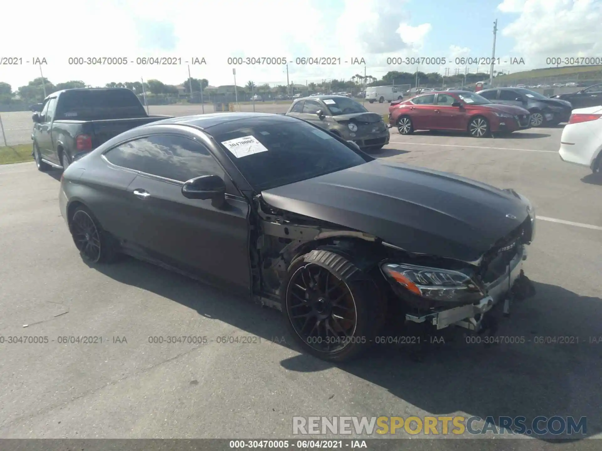 1 Photograph of a damaged car W1KWJ8GB0MG052437 MERCEDES-BENZ C-CLASS 2021