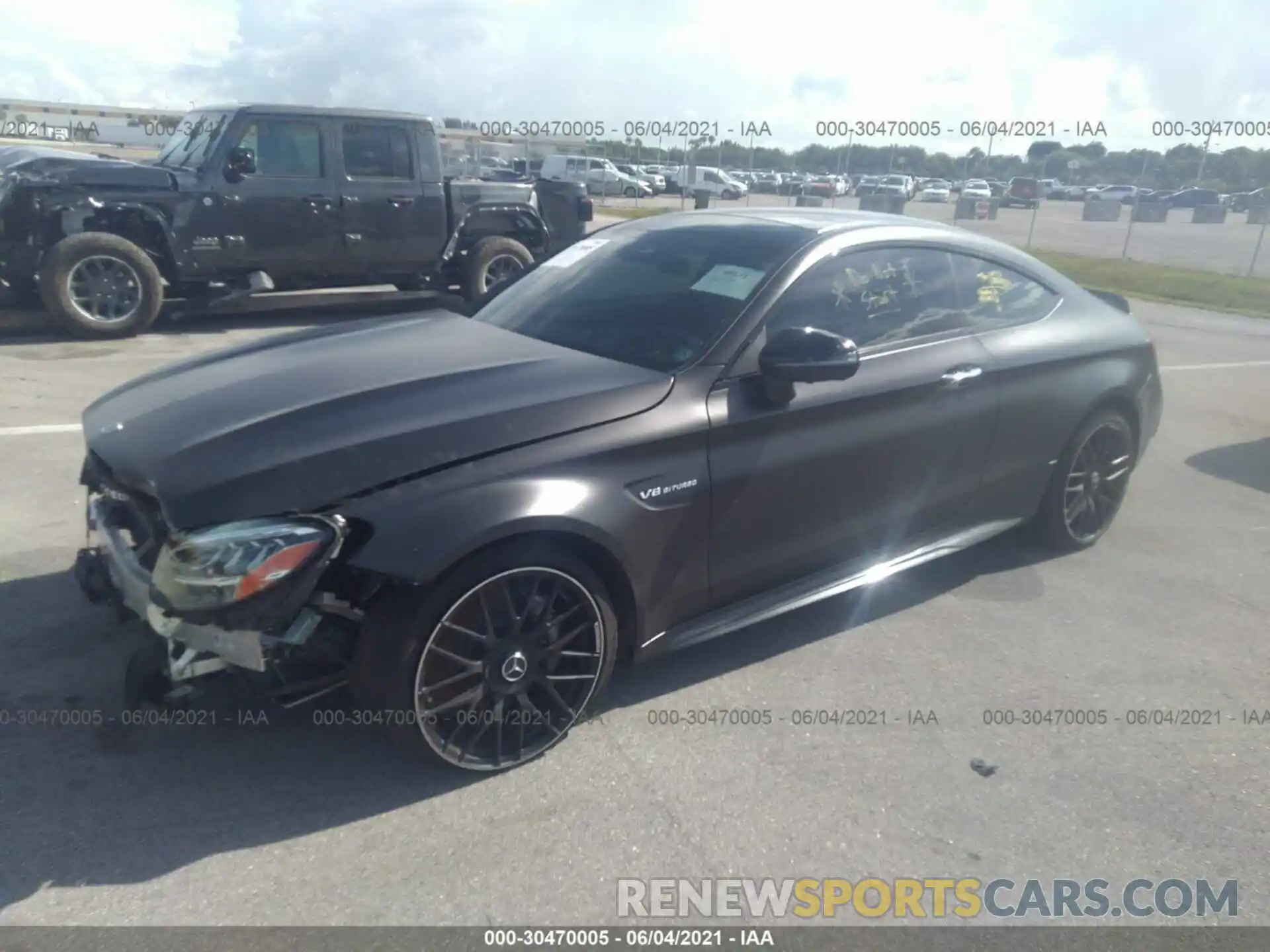 2 Photograph of a damaged car W1KWJ8GB0MG052437 MERCEDES-BENZ C-CLASS 2021