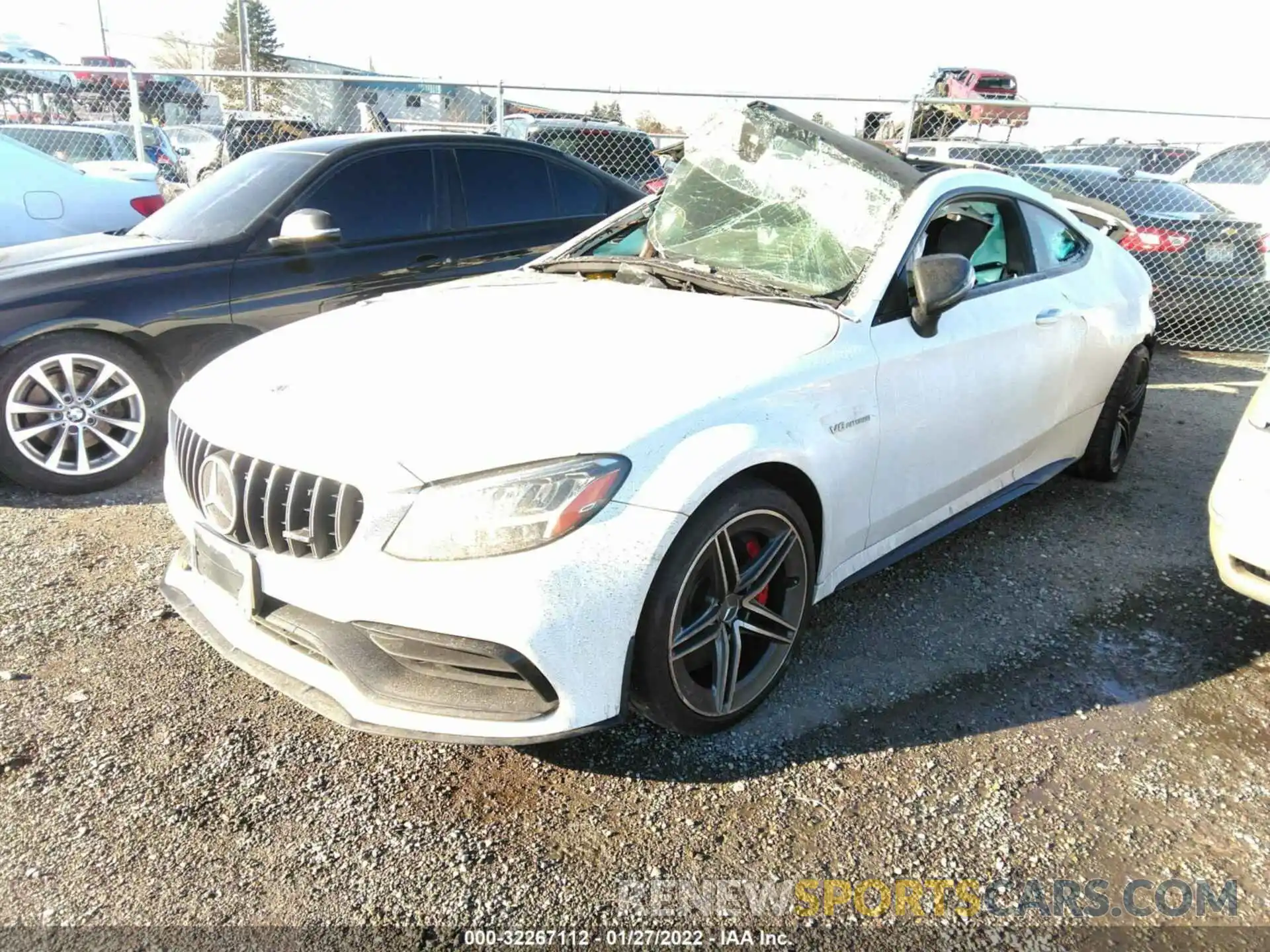 2 Photograph of a damaged car W1KWJ8HB6MG084422 MERCEDES-BENZ C-CLASS 2021