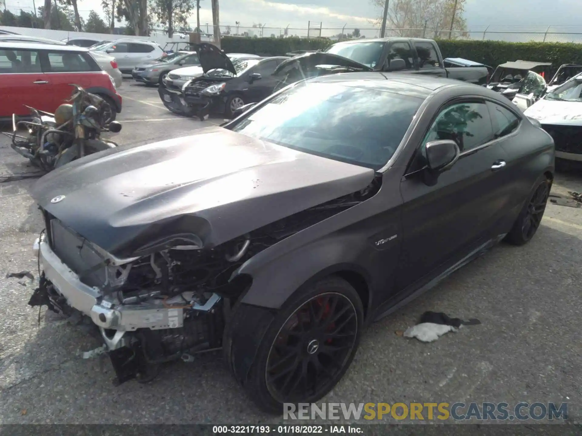 2 Photograph of a damaged car W1KWJ8HB9MG099609 MERCEDES-BENZ C-CLASS 2021