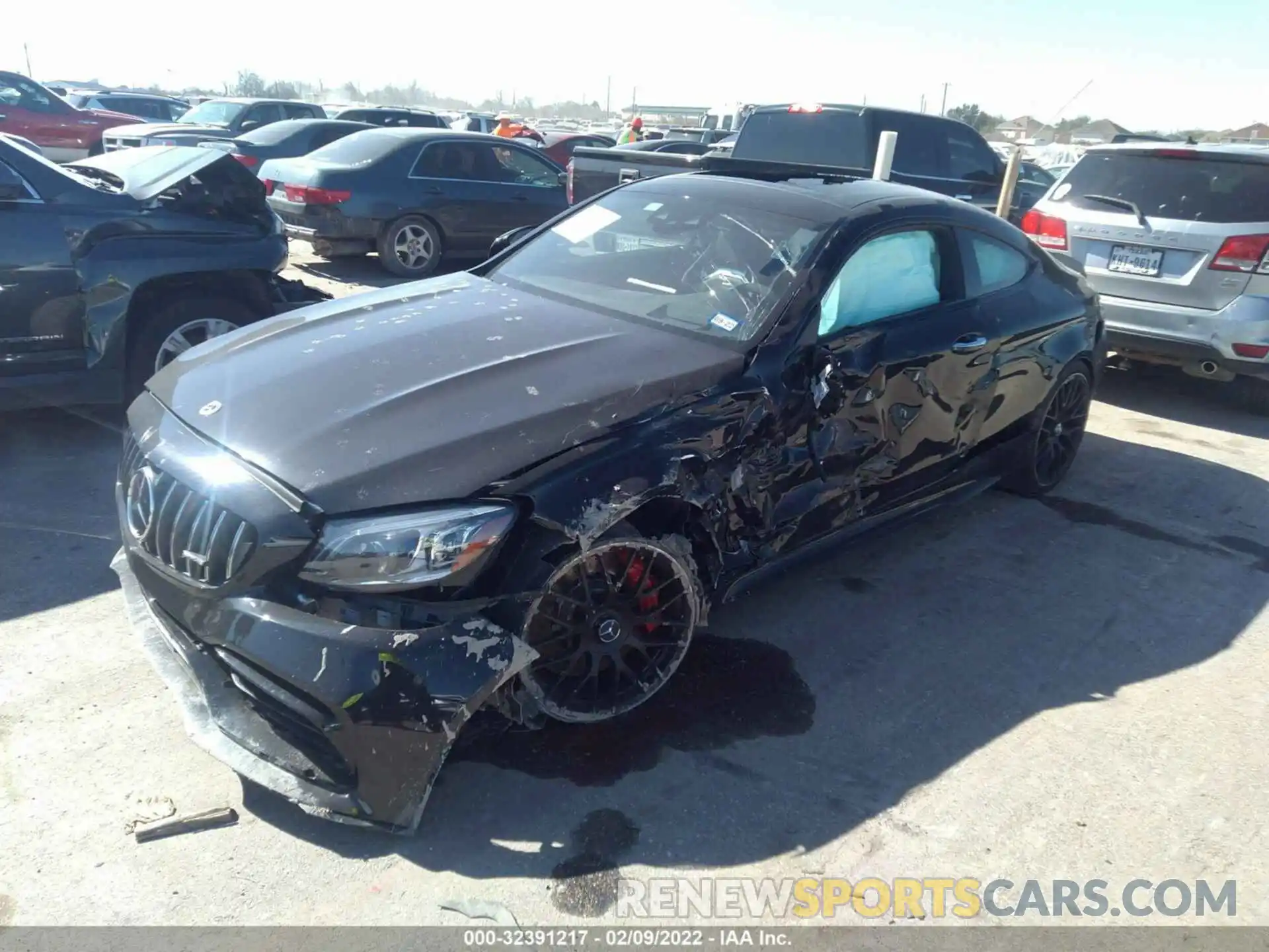 2 Photograph of a damaged car W1KWJ8HB9MG101942 MERCEDES-BENZ C-CLASS 2021