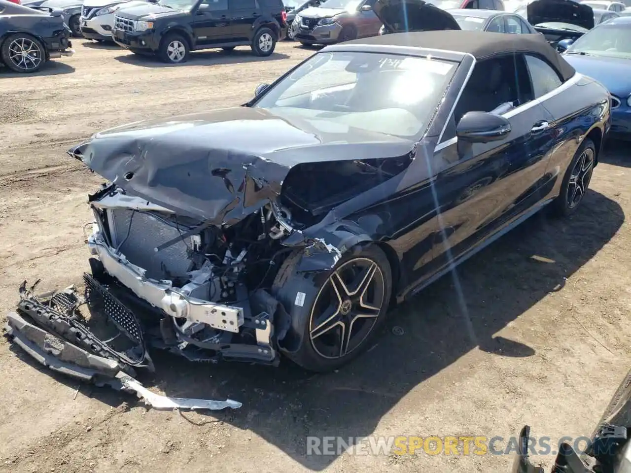 2 Photograph of a damaged car W1KWK8EB7MG095558 MERCEDES-BENZ C-CLASS 2021