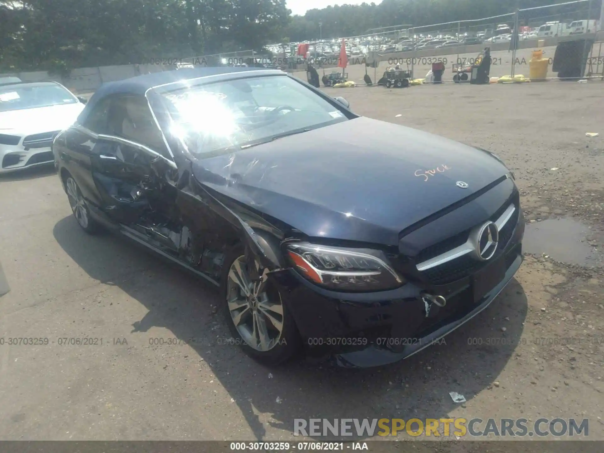 1 Photograph of a damaged car W1KWK8EB8MG050080 MERCEDES-BENZ C-CLASS 2021