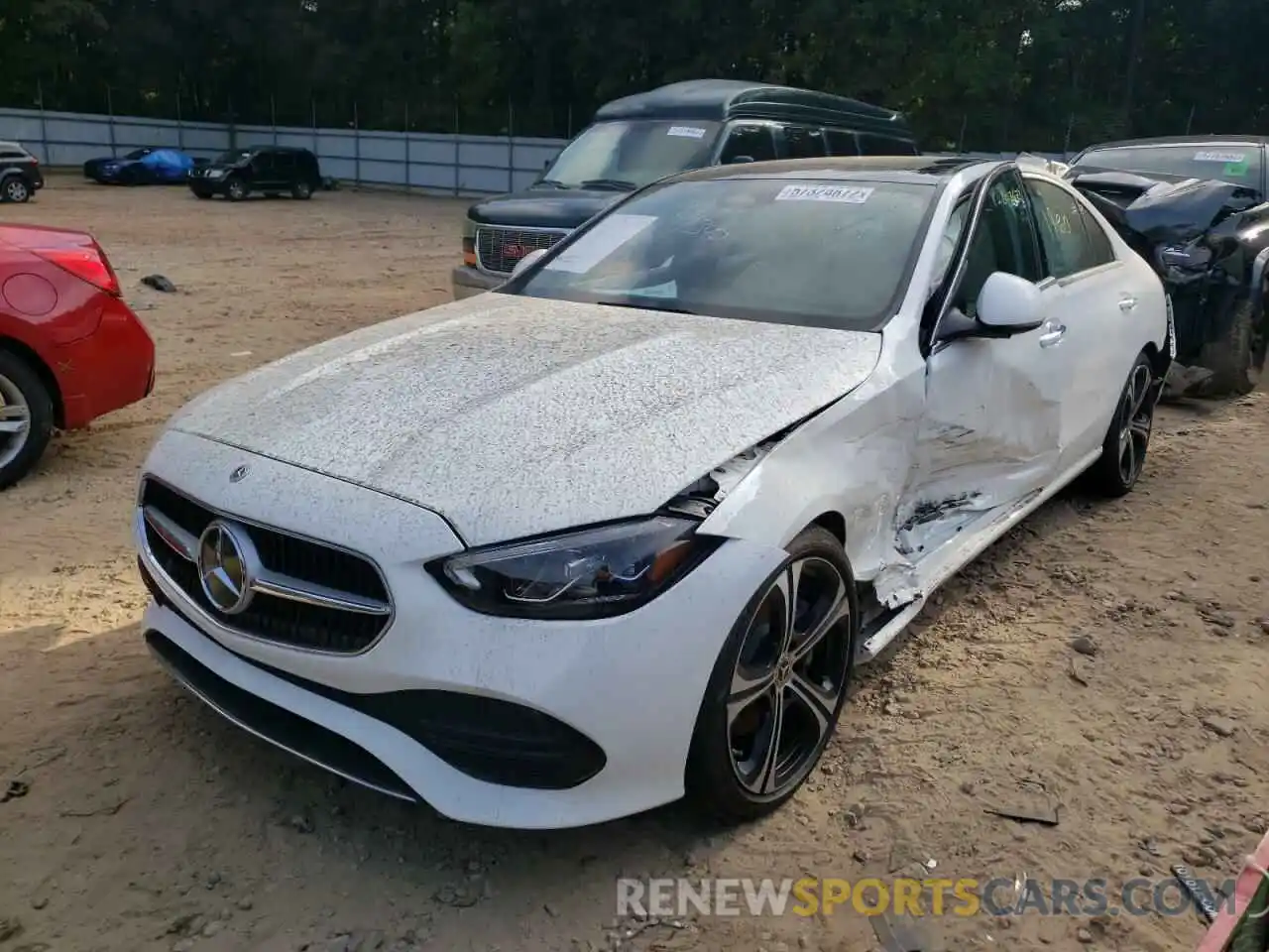 2 Photograph of a damaged car W1KAF4GB1NR050951 MERCEDES-BENZ C-CLASS 2022