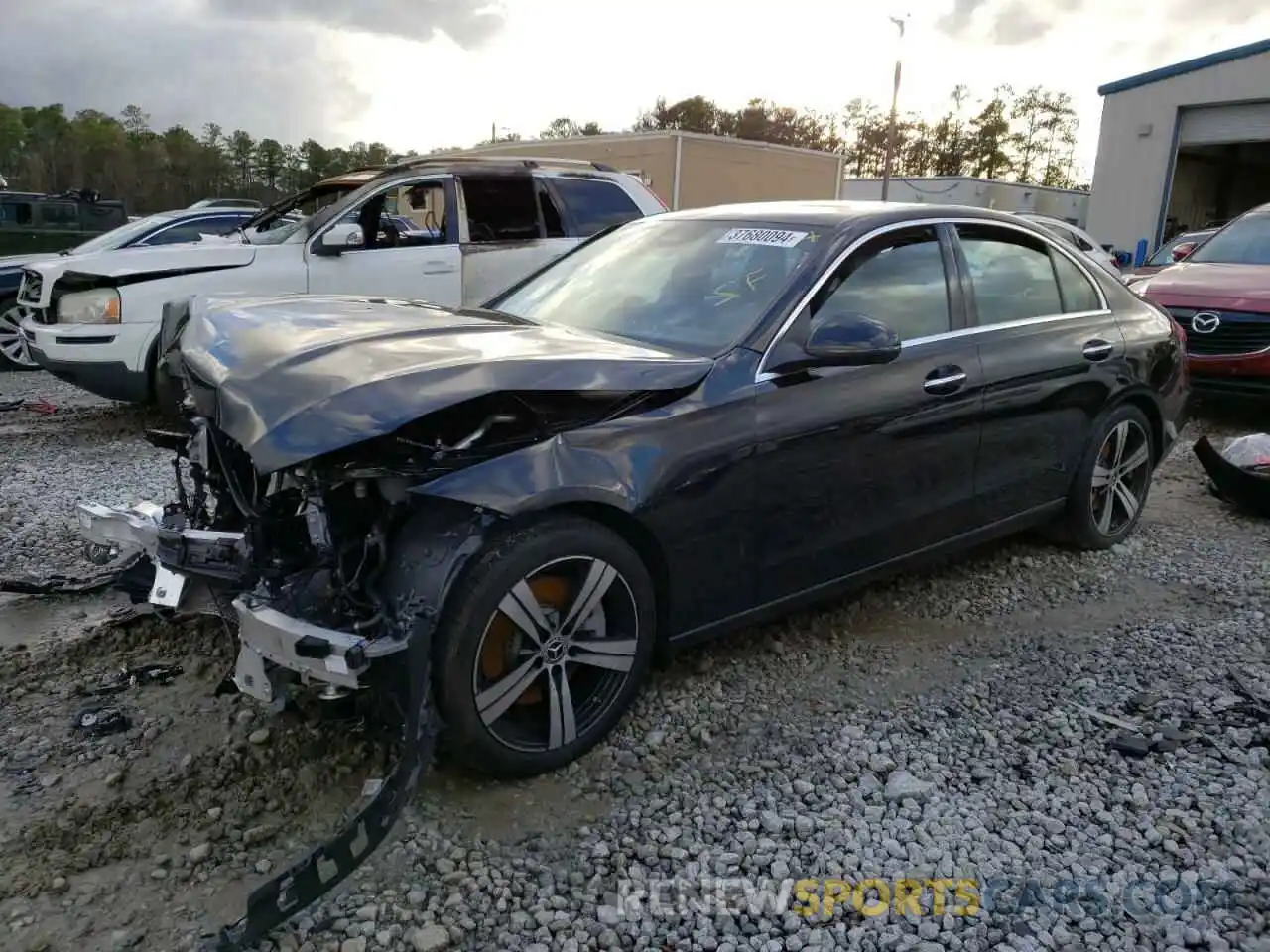 1 Photograph of a damaged car W1KAF4GB5NR067235 MERCEDES-BENZ C-CLASS 2022