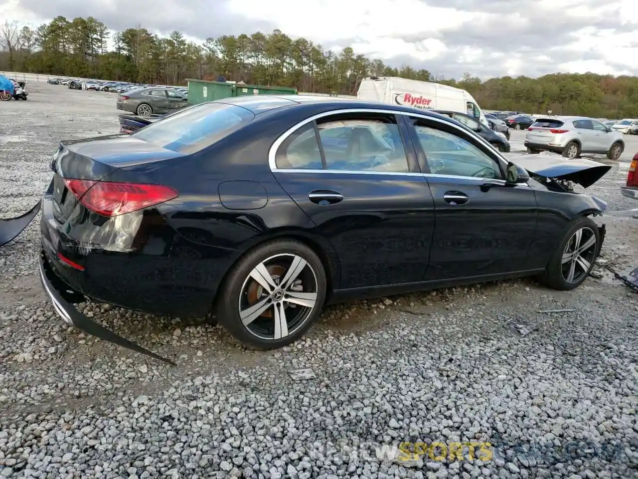 3 Photograph of a damaged car W1KAF4GB5NR067235 MERCEDES-BENZ C-CLASS 2022