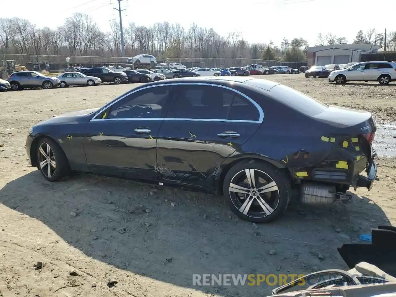 2 Photograph of a damaged car W1KAF4HB0NR040653 MERCEDES-BENZ C-CLASS 2022