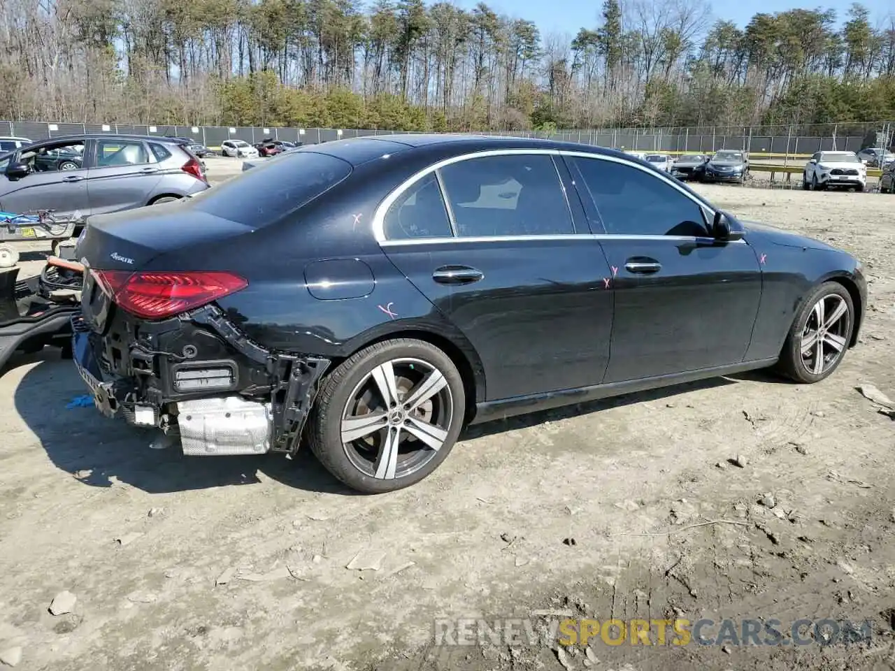 3 Photograph of a damaged car W1KAF4HB0NR040653 MERCEDES-BENZ C-CLASS 2022