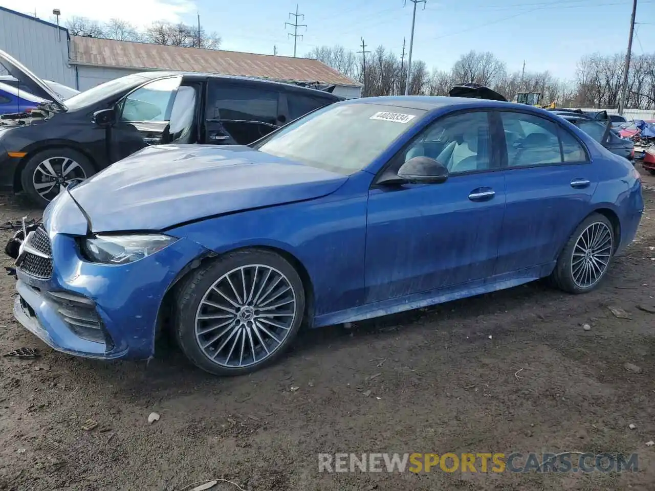 1 Photograph of a damaged car W1KAF4HB3NR012426 MERCEDES-BENZ C-CLASS 2022