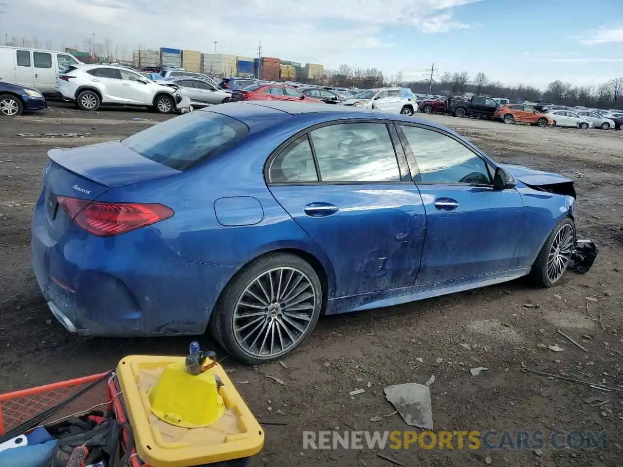 3 Photograph of a damaged car W1KAF4HB3NR012426 MERCEDES-BENZ C-CLASS 2022