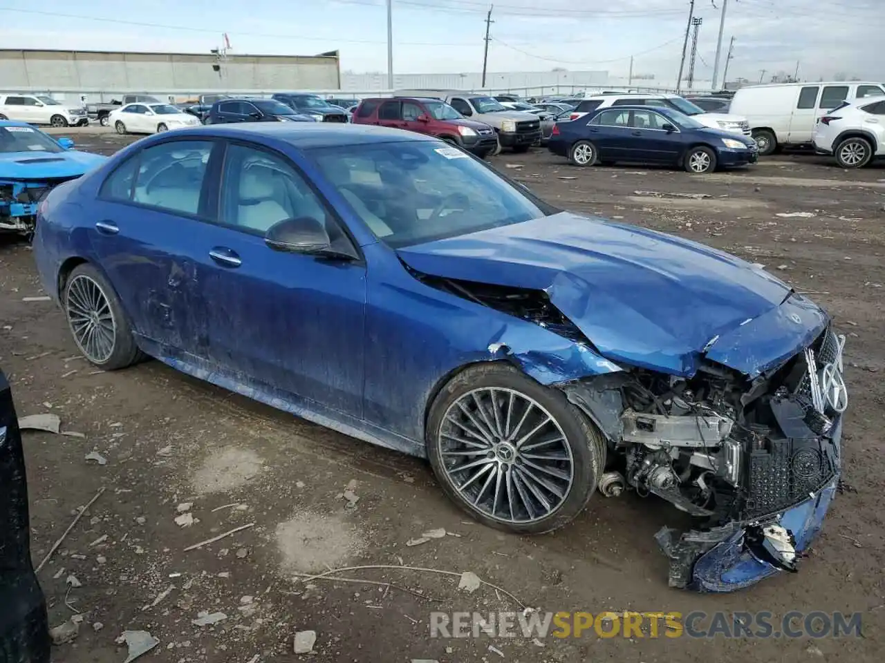 4 Photograph of a damaged car W1KAF4HB3NR012426 MERCEDES-BENZ C-CLASS 2022