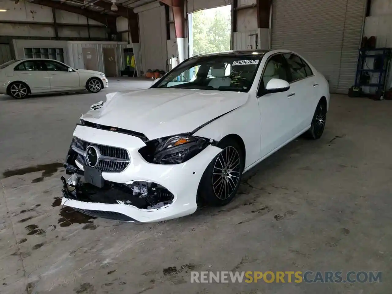 2 Photograph of a damaged car W1KAF4HB4NR050361 MERCEDES-BENZ C-CLASS 2022