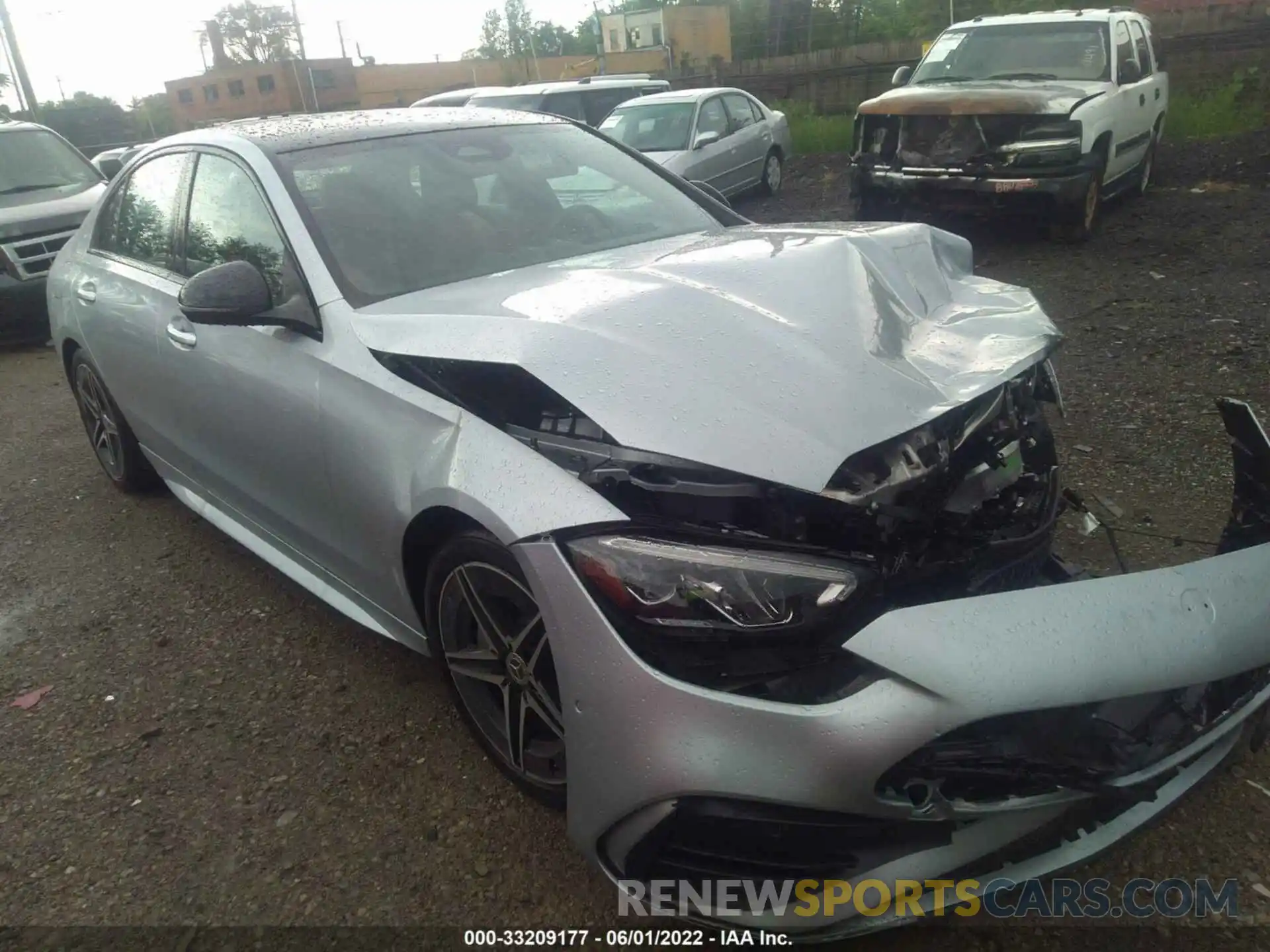 1 Photograph of a damaged car W1KAF4HB8NR007951 MERCEDES-BENZ C-CLASS 2022