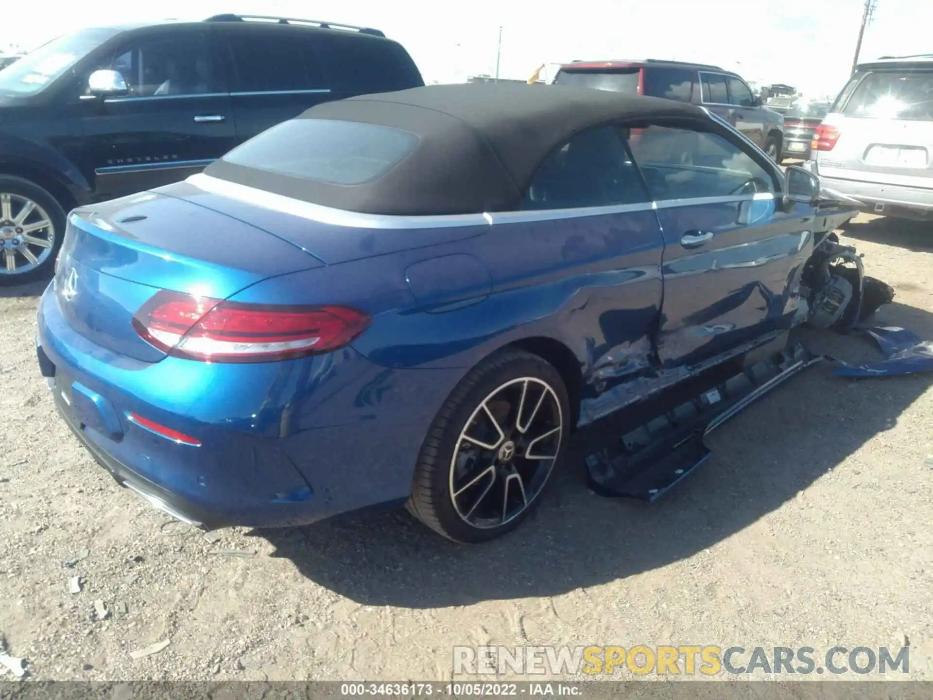 4 Photograph of a damaged car W1KWK8DB7NG111258 MERCEDES-BENZ C-CLASS 2022