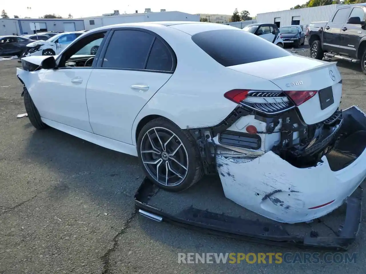 2 Photograph of a damaged car W1KAF4GB4PR095479 MERCEDES-BENZ C-CLASS 2023