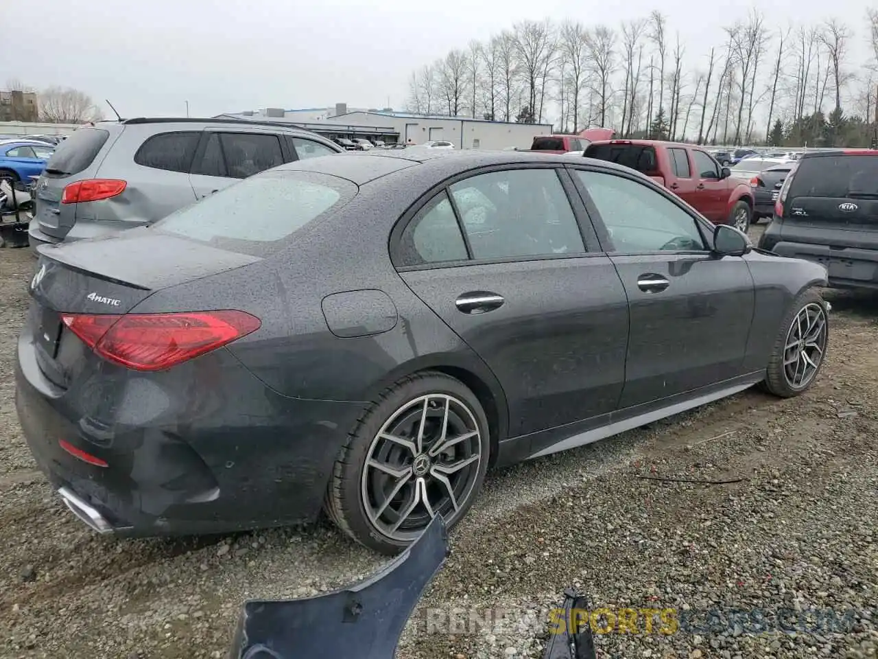 3 Photograph of a damaged car W1KAF4HB2PR140952 MERCEDES-BENZ C-CLASS 2023