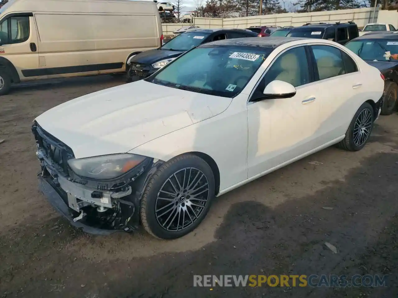 1 Photograph of a damaged car W1KAF4HBXPR126491 MERCEDES-BENZ C-CLASS 2023