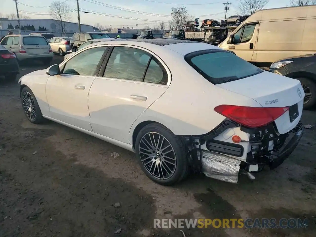 2 Photograph of a damaged car W1KAF4HBXPR126491 MERCEDES-BENZ C-CLASS 2023