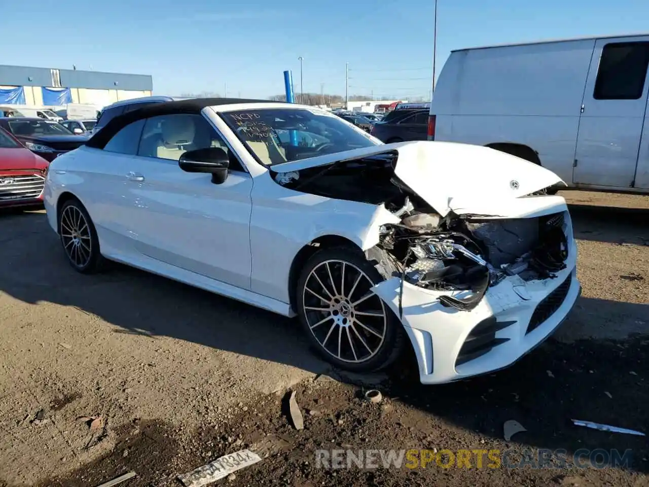 4 Photograph of a damaged car W1KWK8EB1PG124086 MERCEDES-BENZ C-CLASS 2023