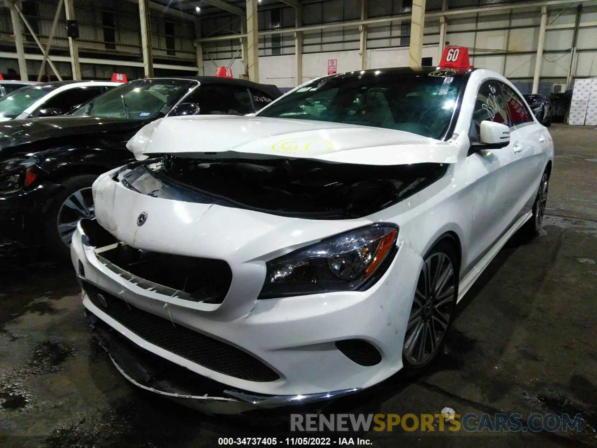 2 Photograph of a damaged car 00DSJ4EB5KN719795 MERCEDES-BENZ CLA 2019