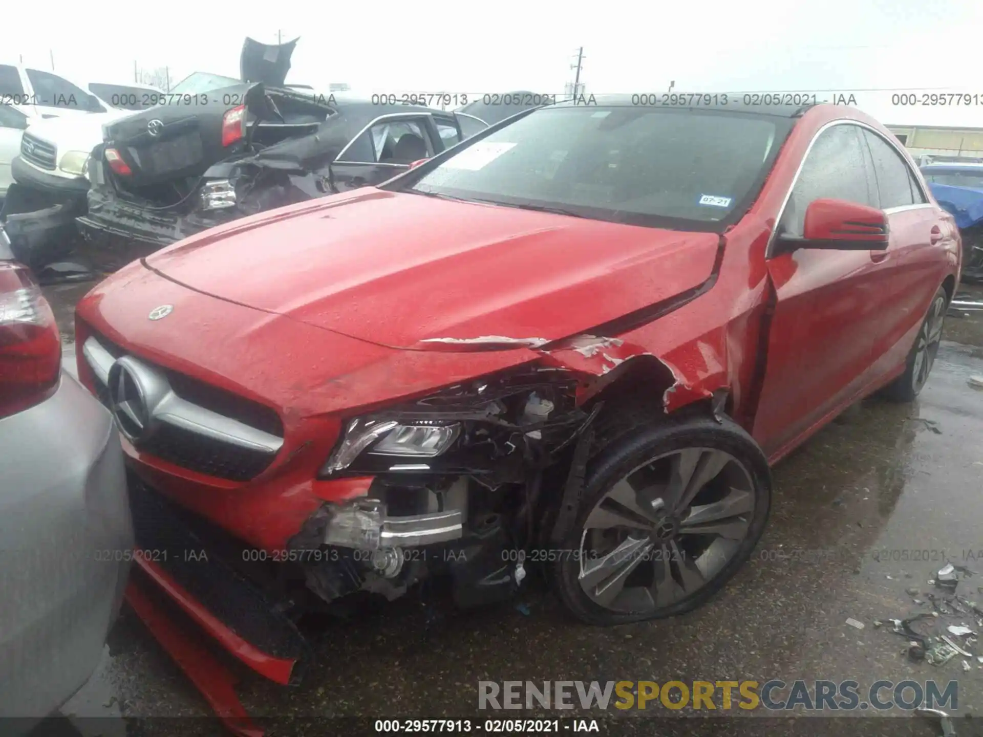 2 Photograph of a damaged car WDDSJ4EB0KN705240 MERCEDES-BENZ CLA 2019