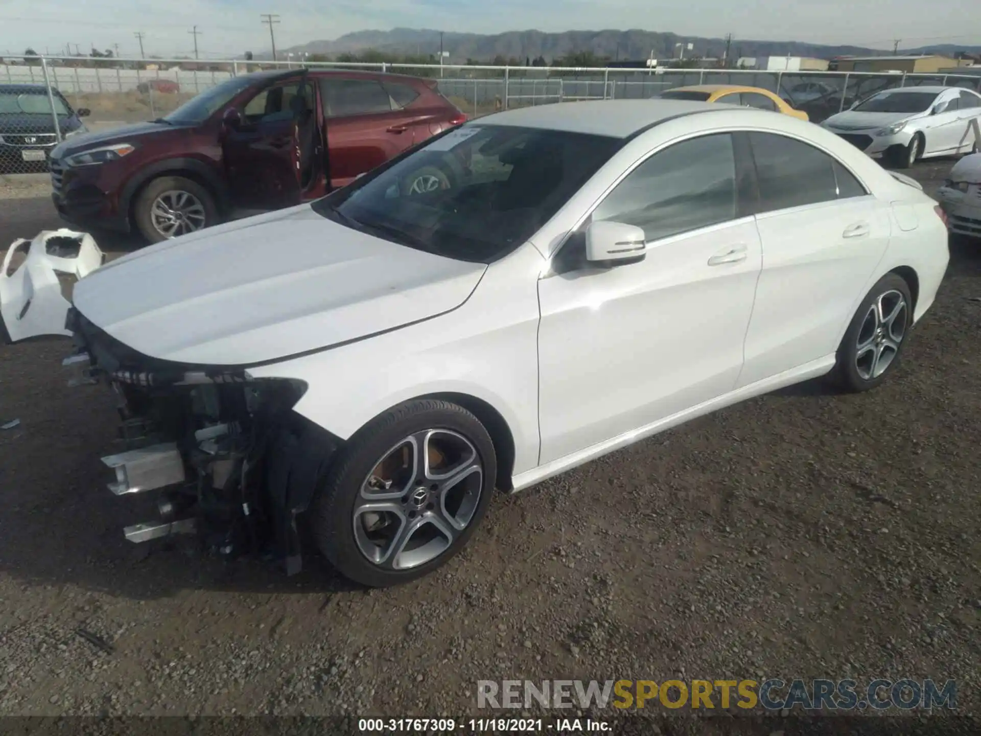 2 Photograph of a damaged car WDDSJ4EB0KN720787 MERCEDES-BENZ CLA 2019