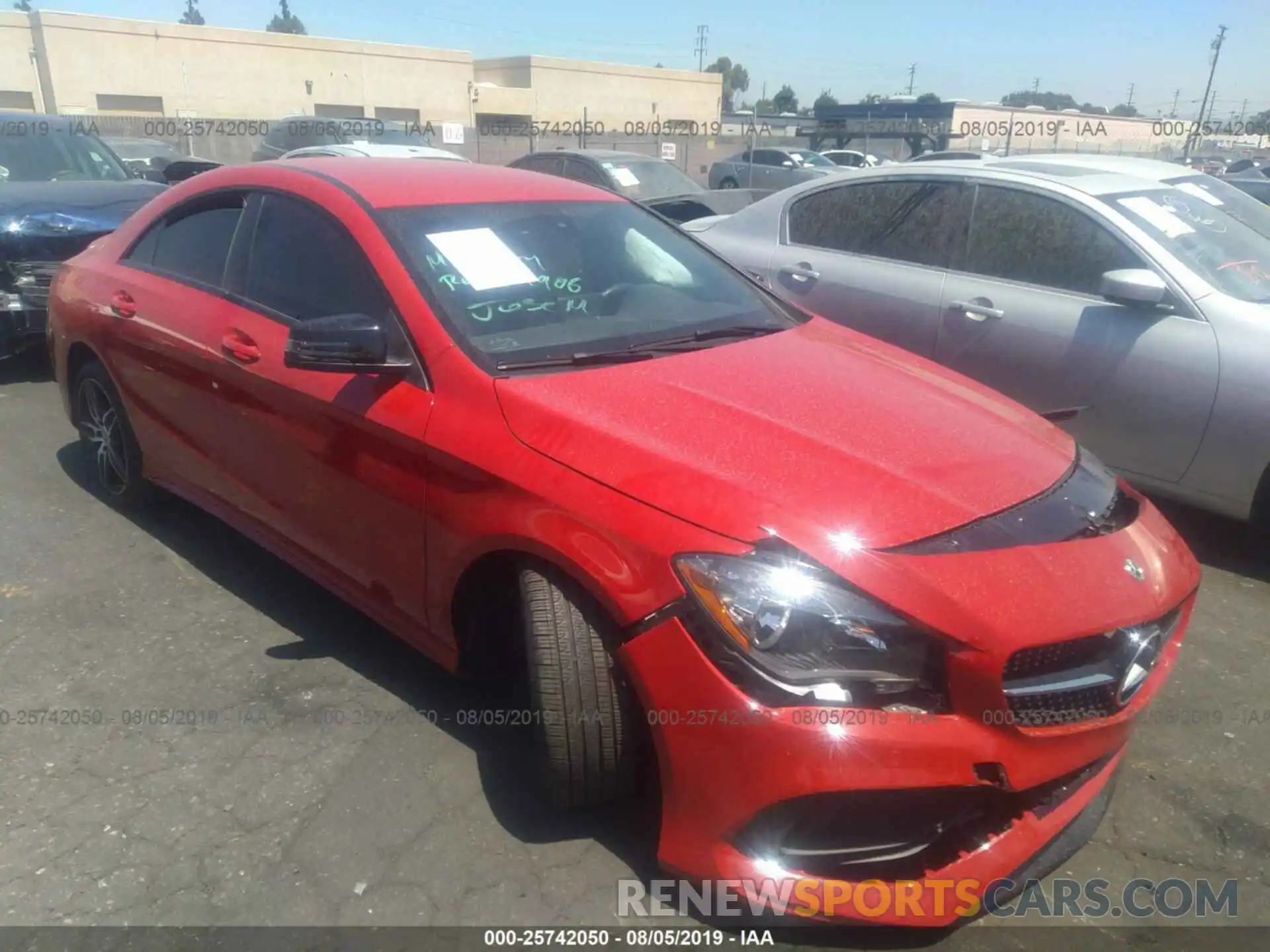 1 Photograph of a damaged car WDDSJ4EB0KN741008 MERCEDES-BENZ CLA 2019