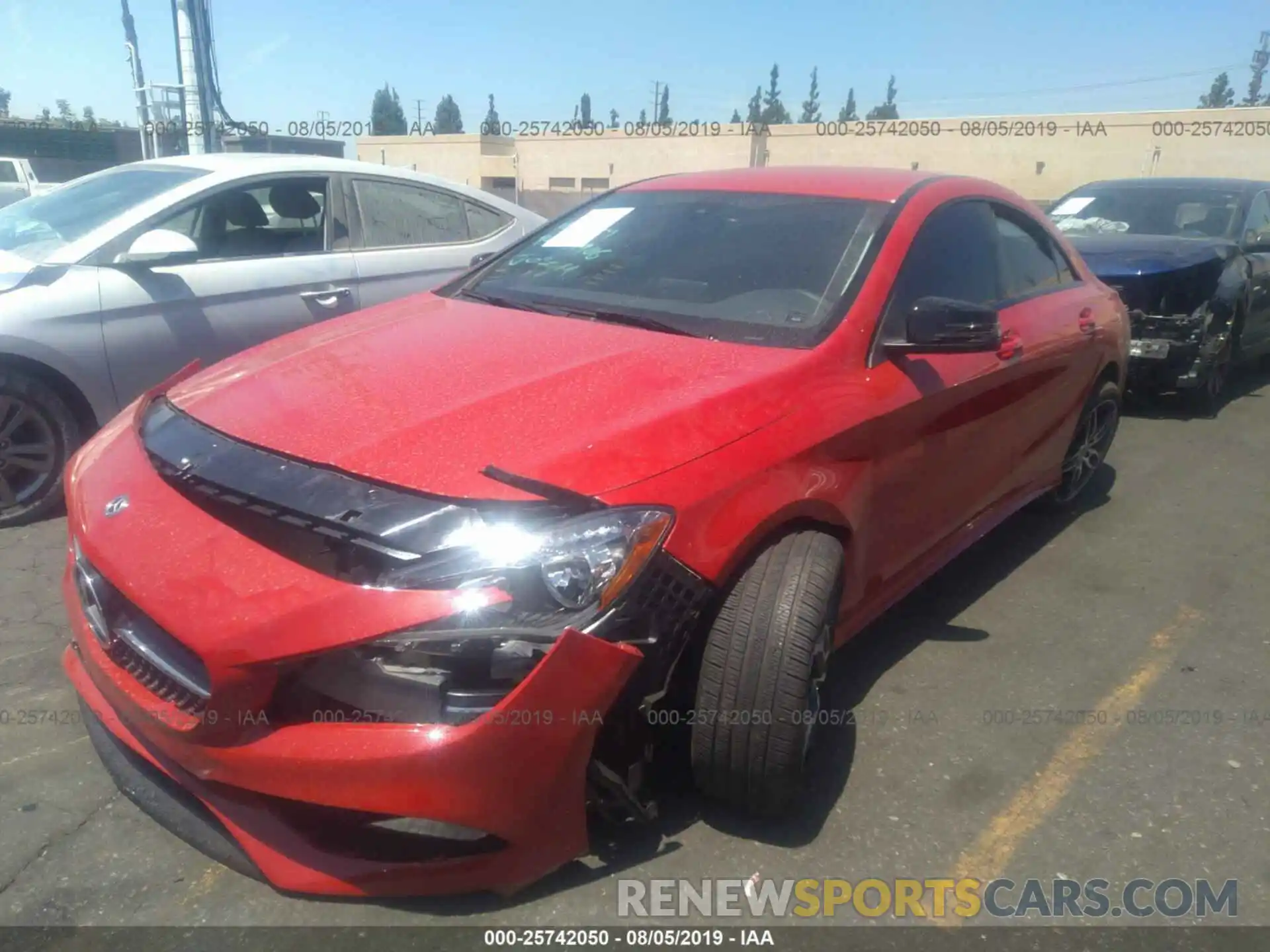 2 Photograph of a damaged car WDDSJ4EB0KN741008 MERCEDES-BENZ CLA 2019