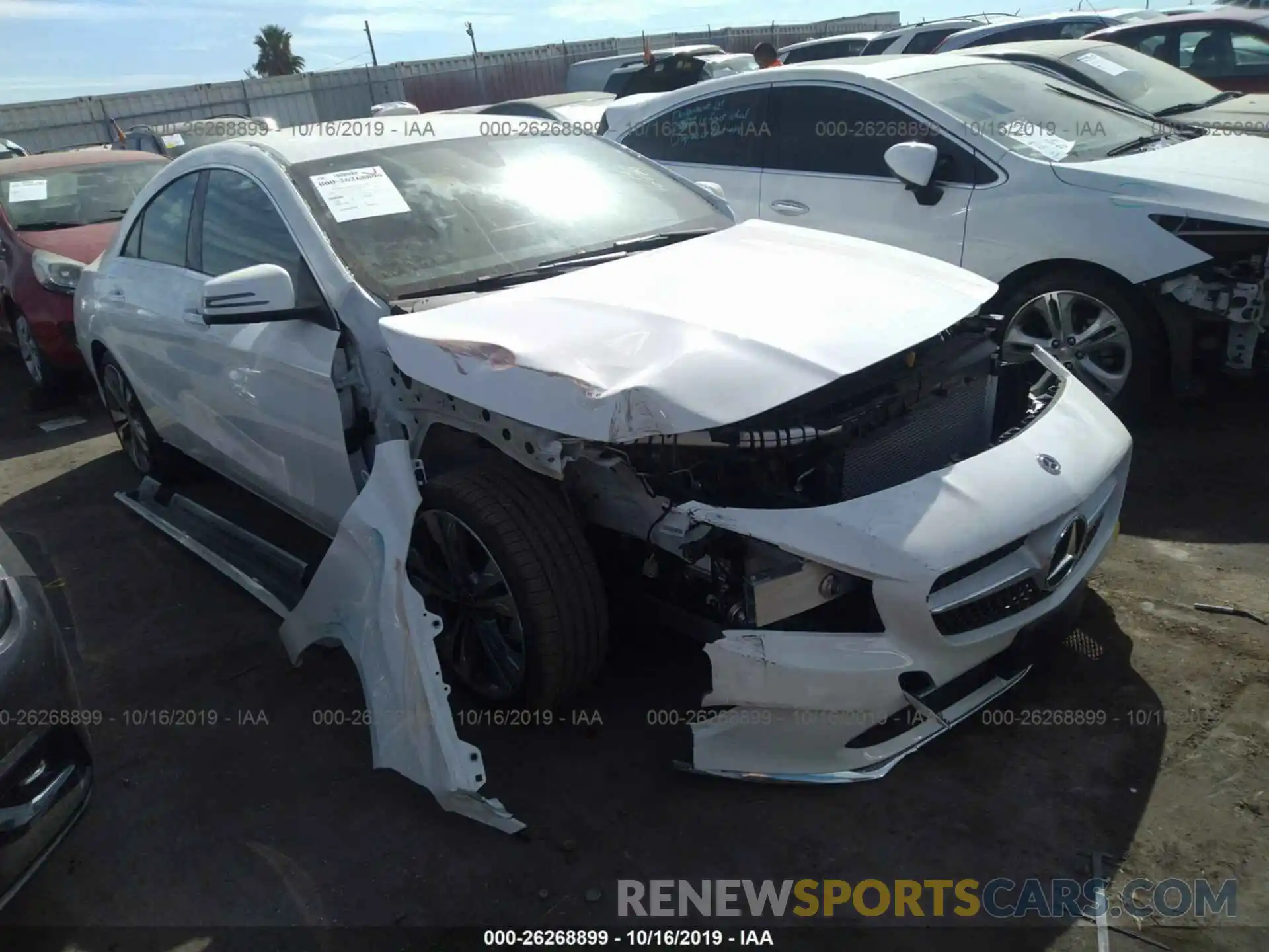 1 Photograph of a damaged car WDDSJ4EB0KN748704 MERCEDES-BENZ CLA 2019