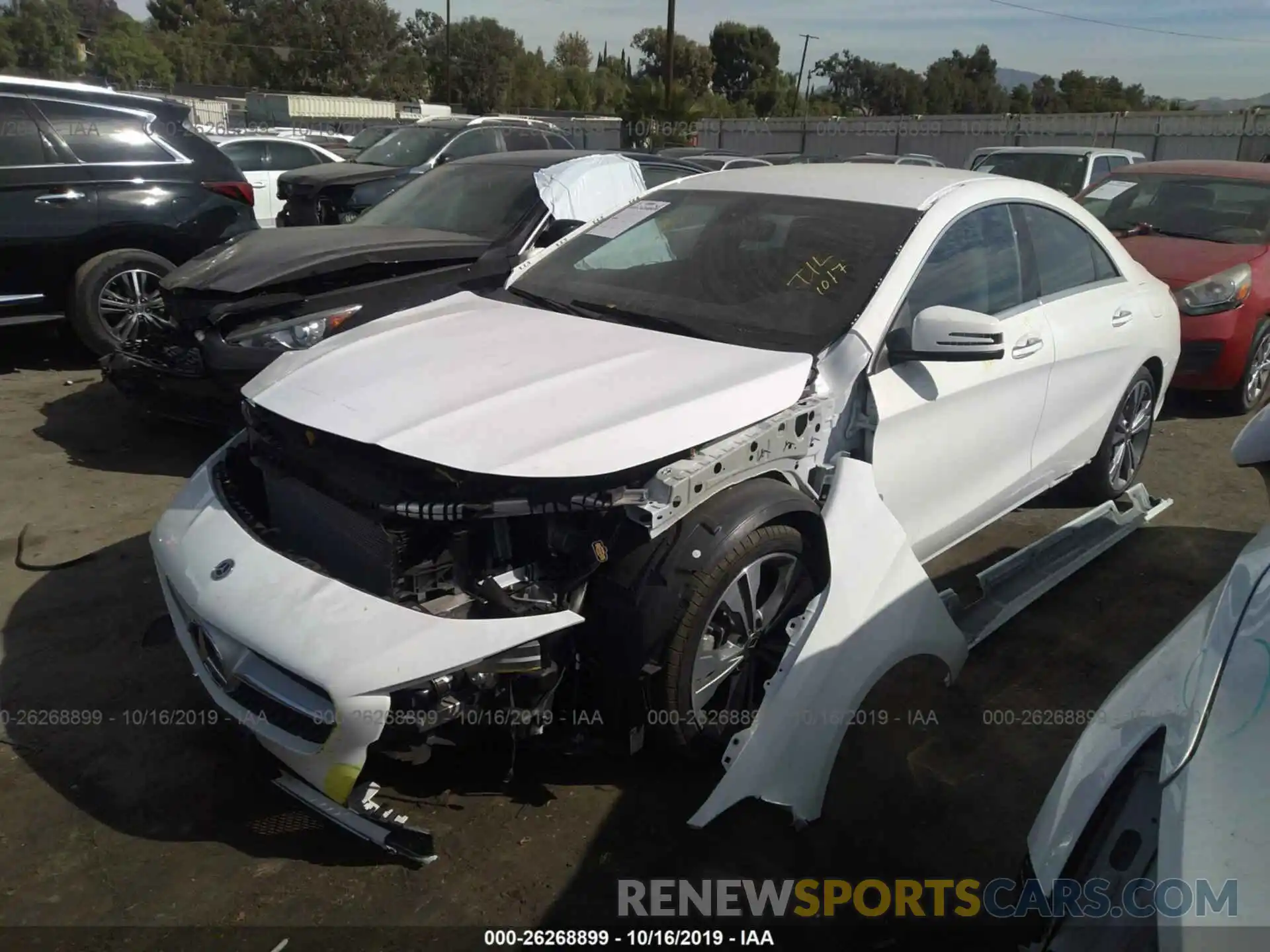 2 Photograph of a damaged car WDDSJ4EB0KN748704 MERCEDES-BENZ CLA 2019