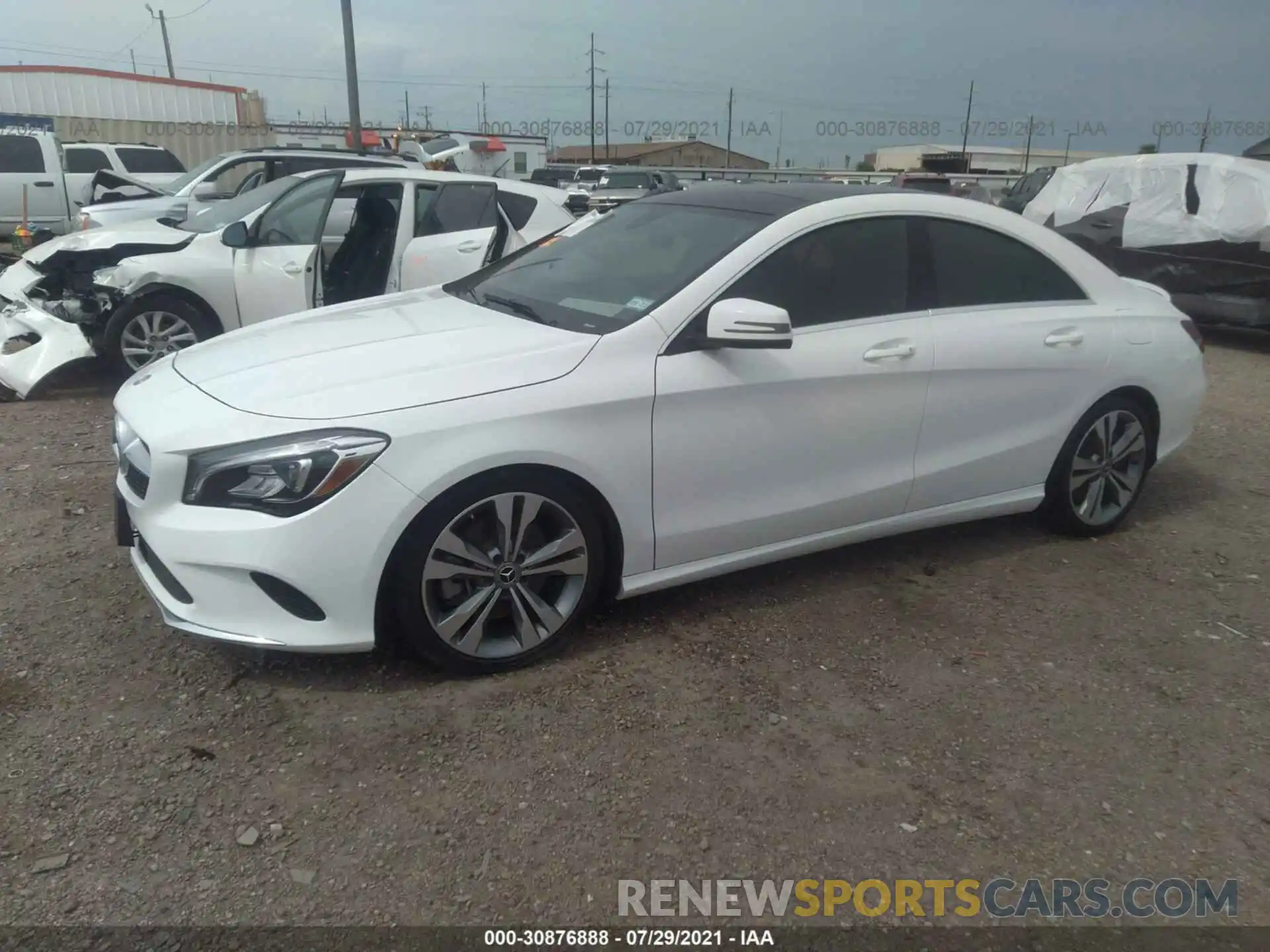 2 Photograph of a damaged car WDDSJ4EB0KN768242 MERCEDES-BENZ CLA 2019