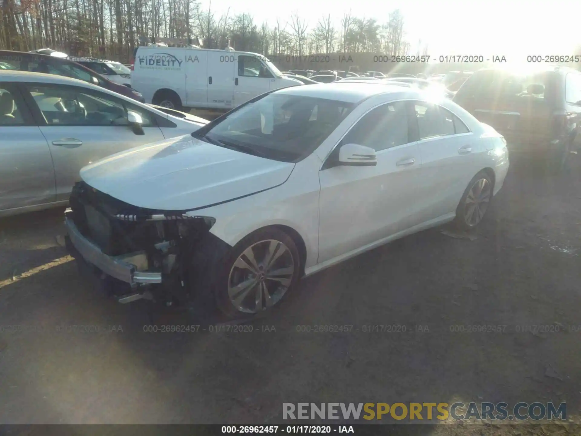 2 Photograph of a damaged car WDDSJ4EB1KN699822 MERCEDES-BENZ CLA 2019