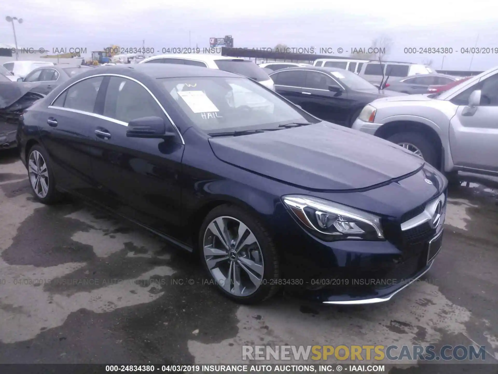 1 Фотография поврежденного автомобиля WDDSJ4EB1KN704338 MERCEDES-BENZ CLA 2019