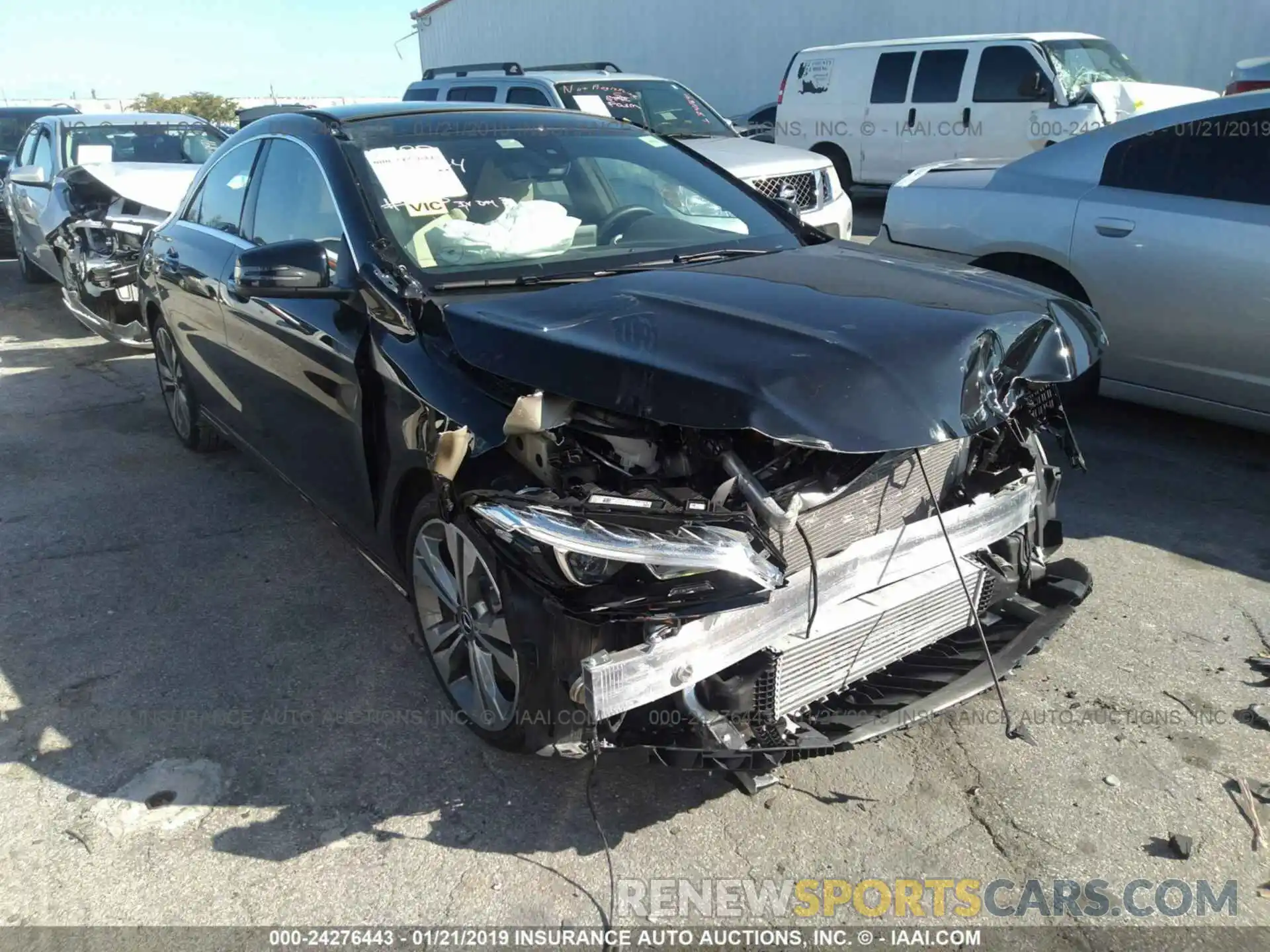 1 Photograph of a damaged car WDDSJ4EB1KN711774 MERCEDES-BENZ CLA 2019