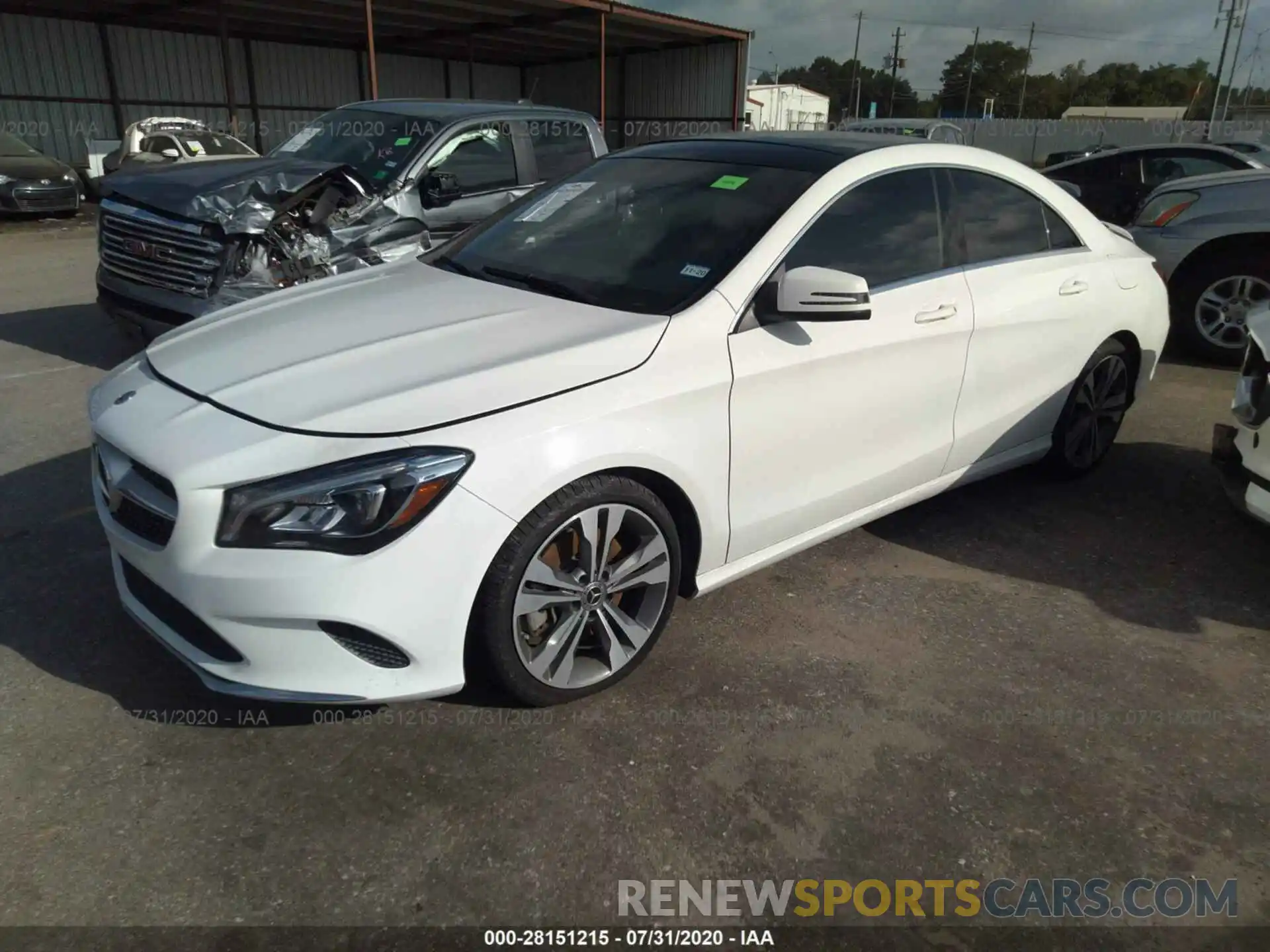 2 Photograph of a damaged car WDDSJ4EB1KN719681 MERCEDES-BENZ CLA 2019