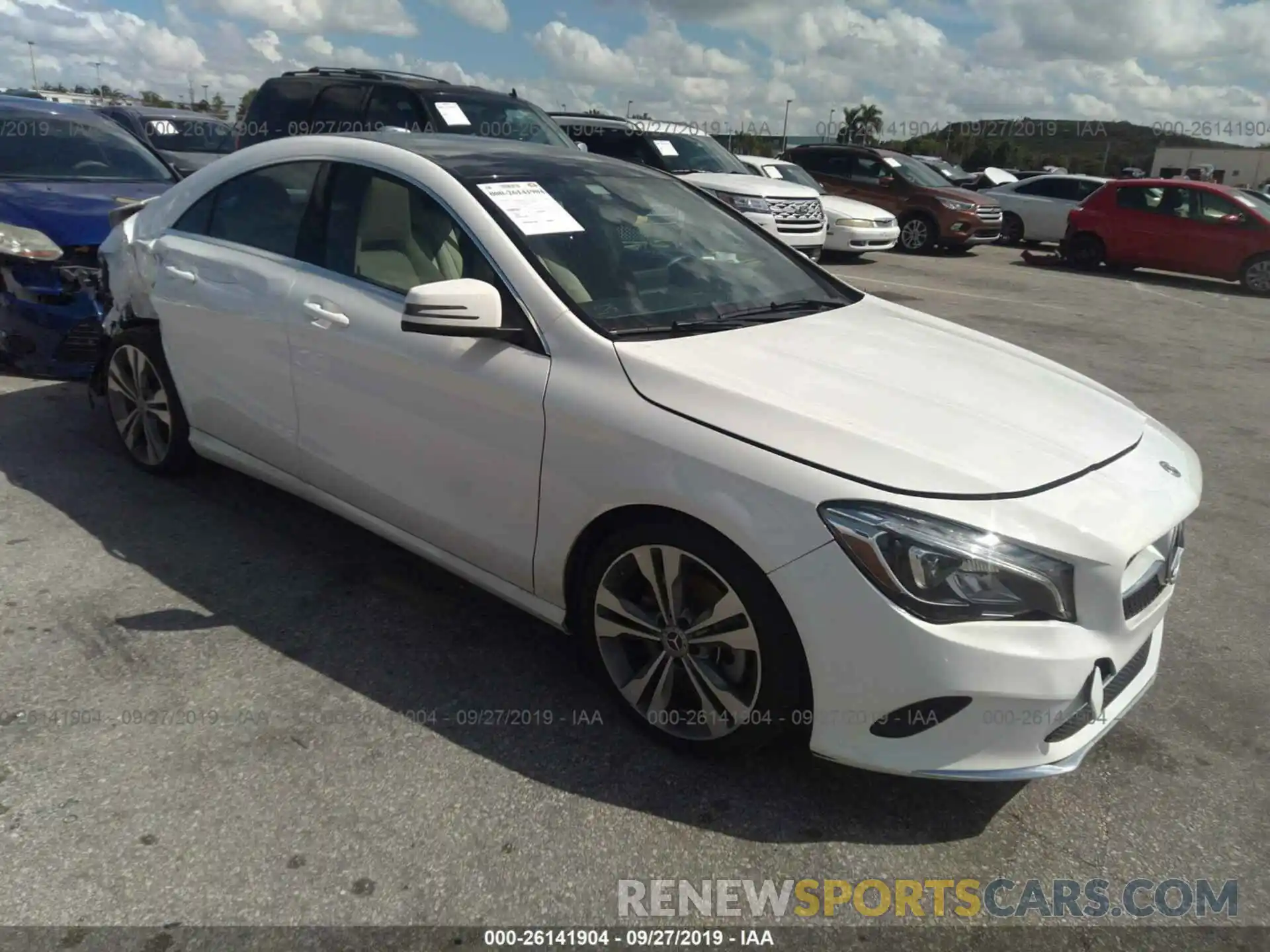 1 Photograph of a damaged car WDDSJ4EB1KN740806 MERCEDES-BENZ CLA 2019