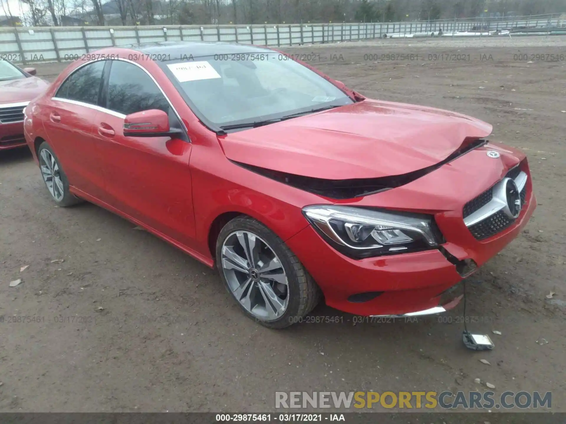 1 Photograph of a damaged car WDDSJ4EB1KN749117 MERCEDES-BENZ CLA 2019