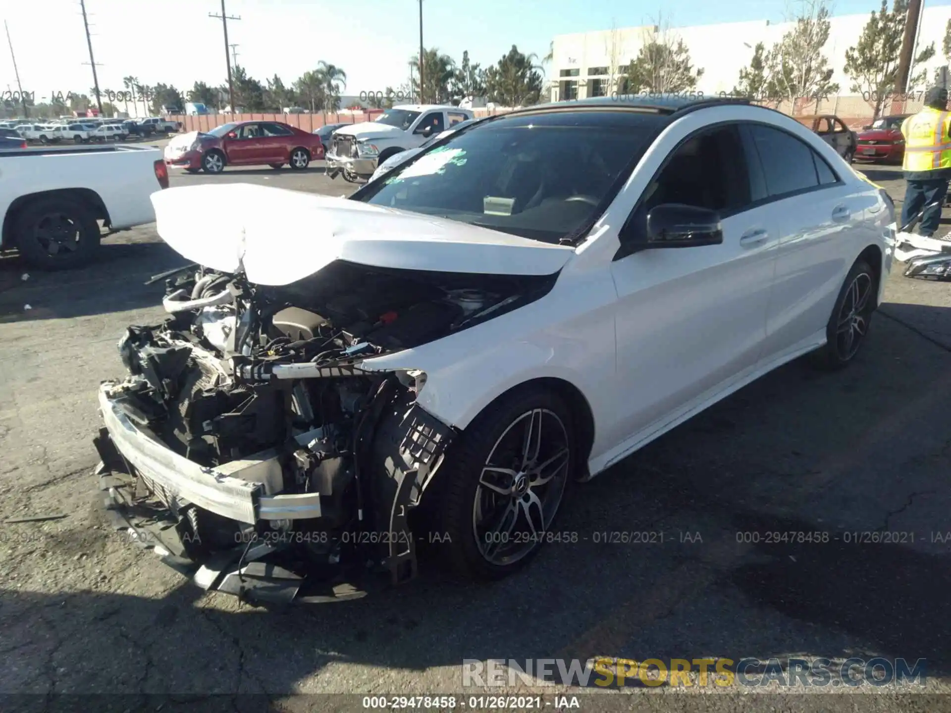 2 Photograph of a damaged car WDDSJ4EB2KN740328 MERCEDES-BENZ CLA 2019