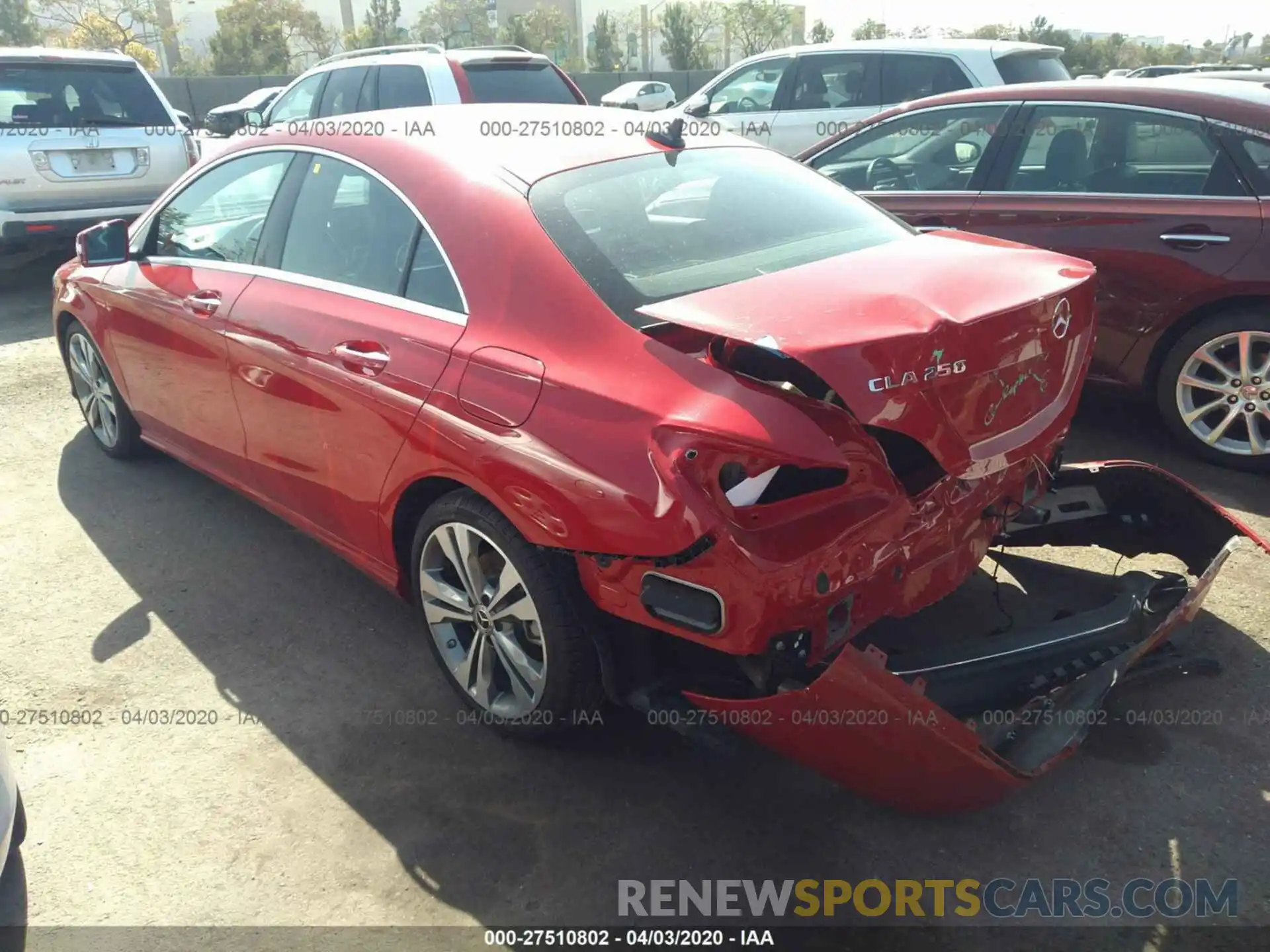 3 Photograph of a damaged car WDDSJ4EB2KN742449 MERCEDES-BENZ CLA 2019