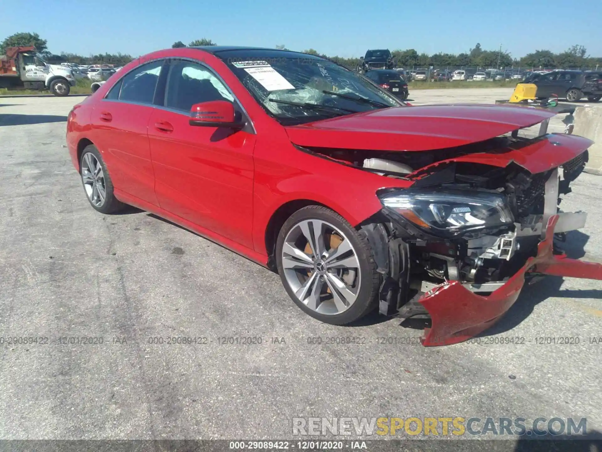 1 Photograph of a damaged car WDDSJ4EB3KN699319 MERCEDES-BENZ CLA 2019